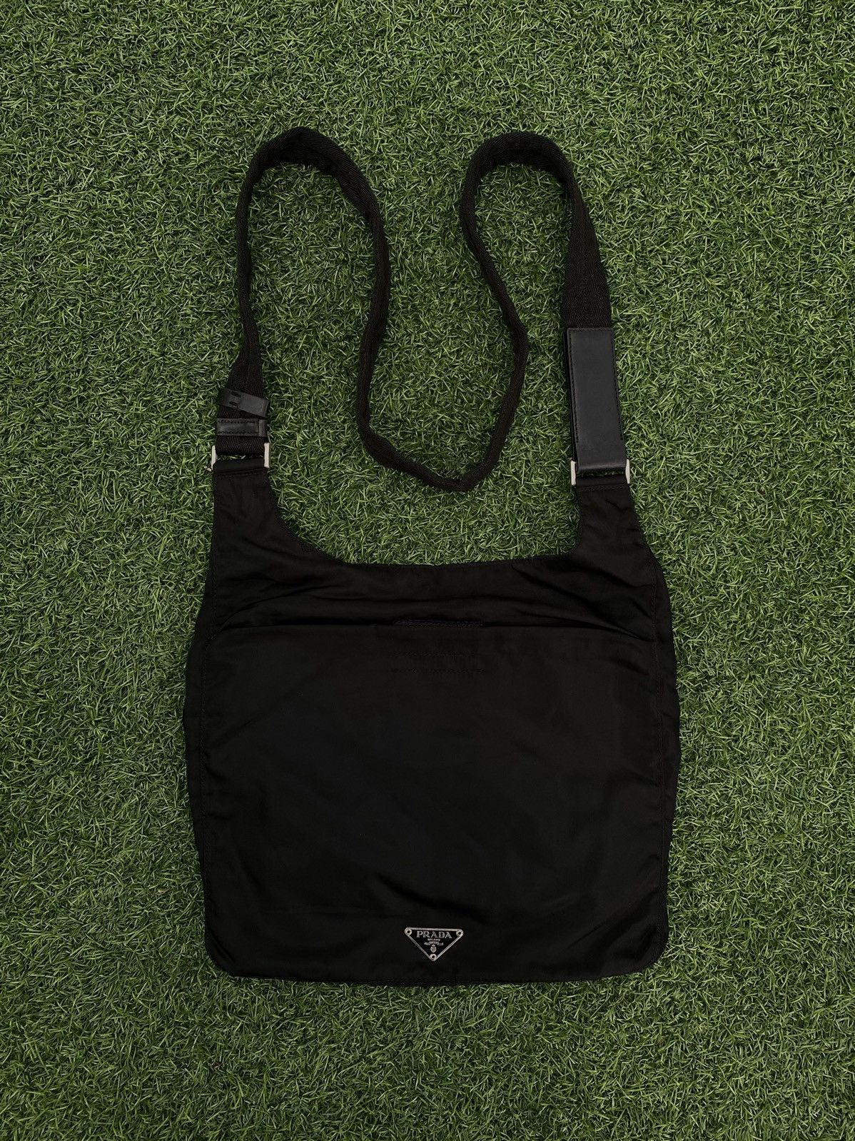 Prada PRADA BLACK NYLON MESSENGER CROSSBODY BAG Size ONE SIZE - 2 Thumbnail