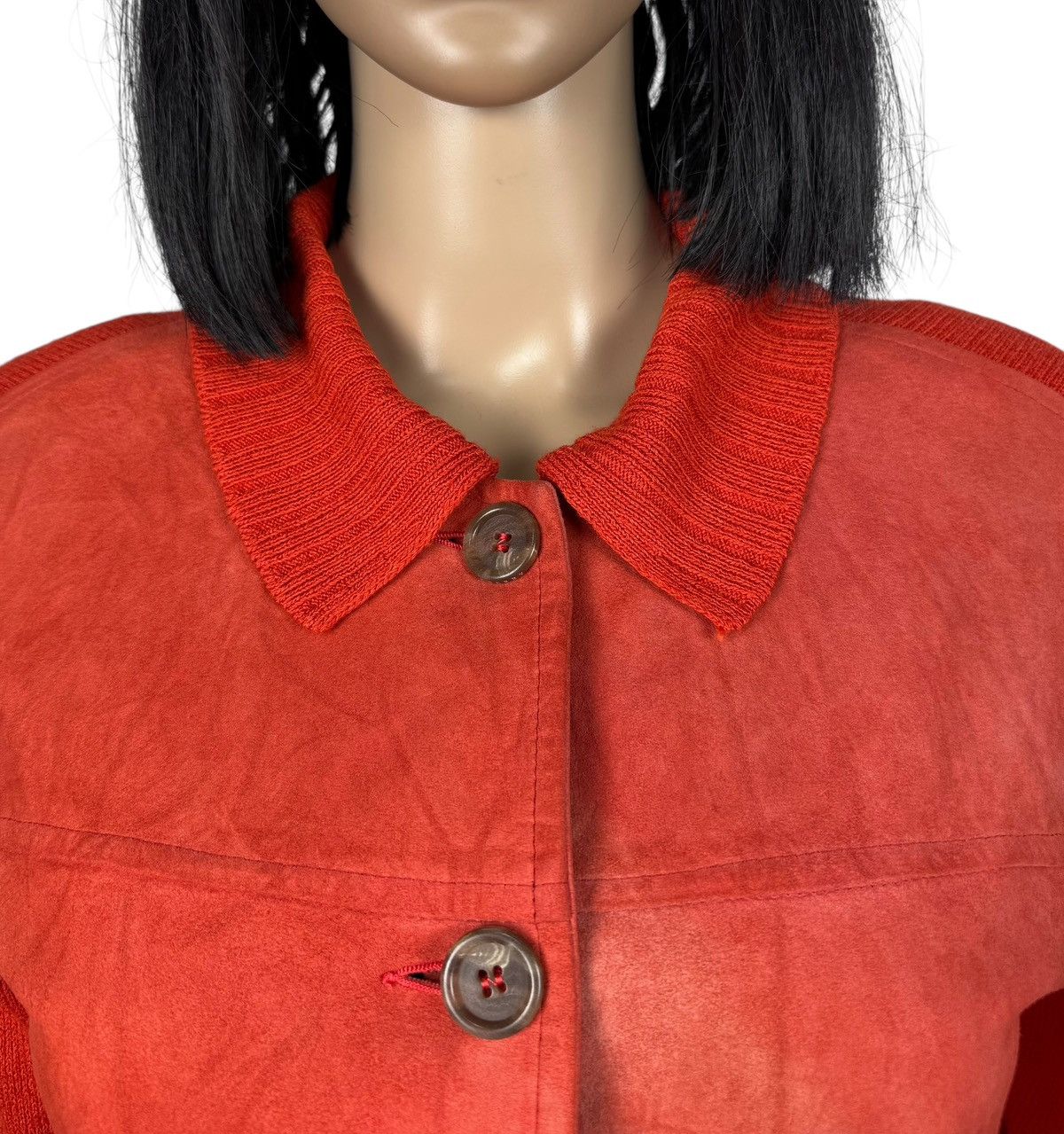Burberry Burberry Leather Jacket Linen-Viscose Button Up size 42 Size M / US 6-8 / IT 42-44 - 11 Thumbnail