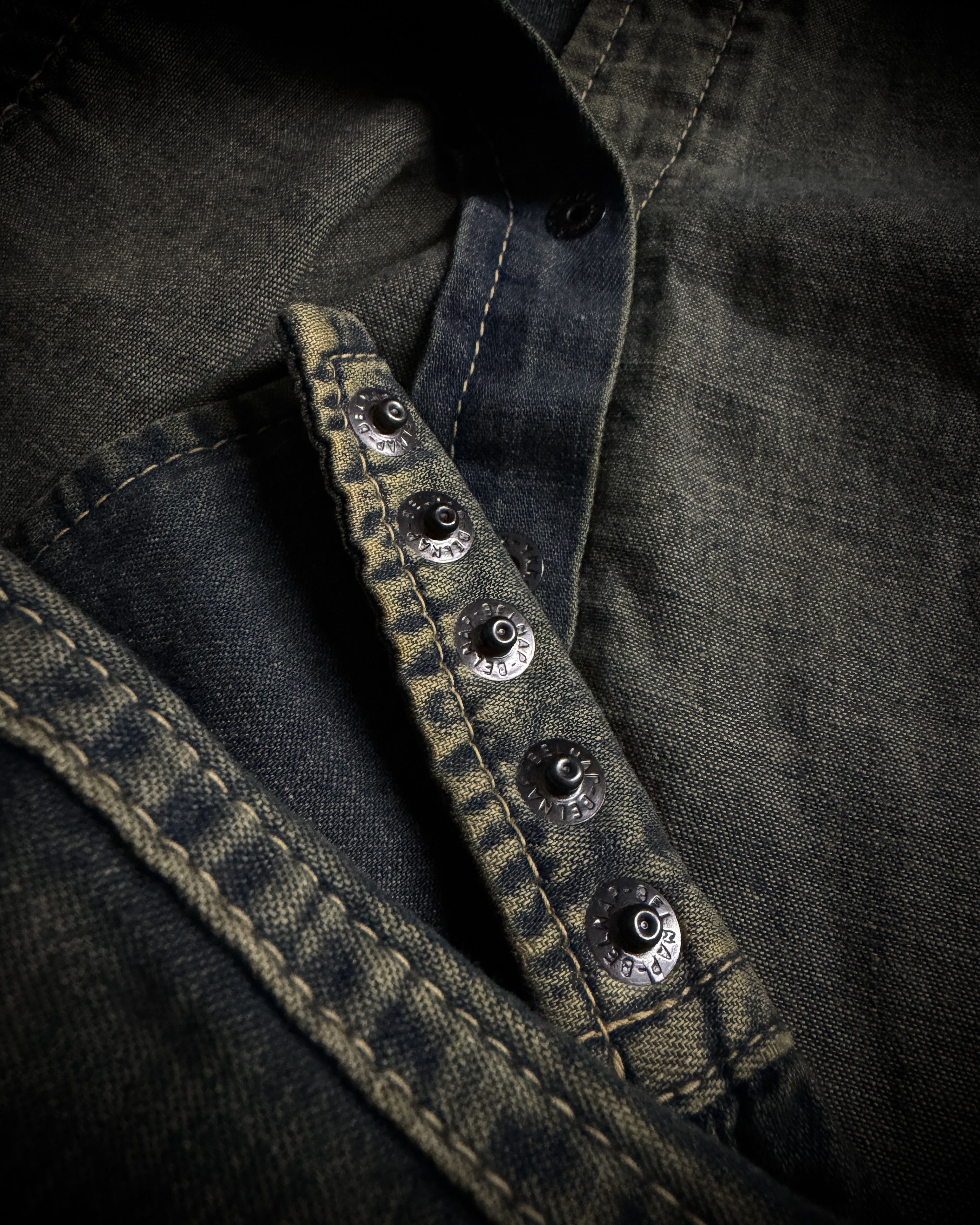 Japanese Brand LED RECHWE Vintage Washed Western Shirt Size US L / EU 52-54 / 3 - 12 Thumbnail