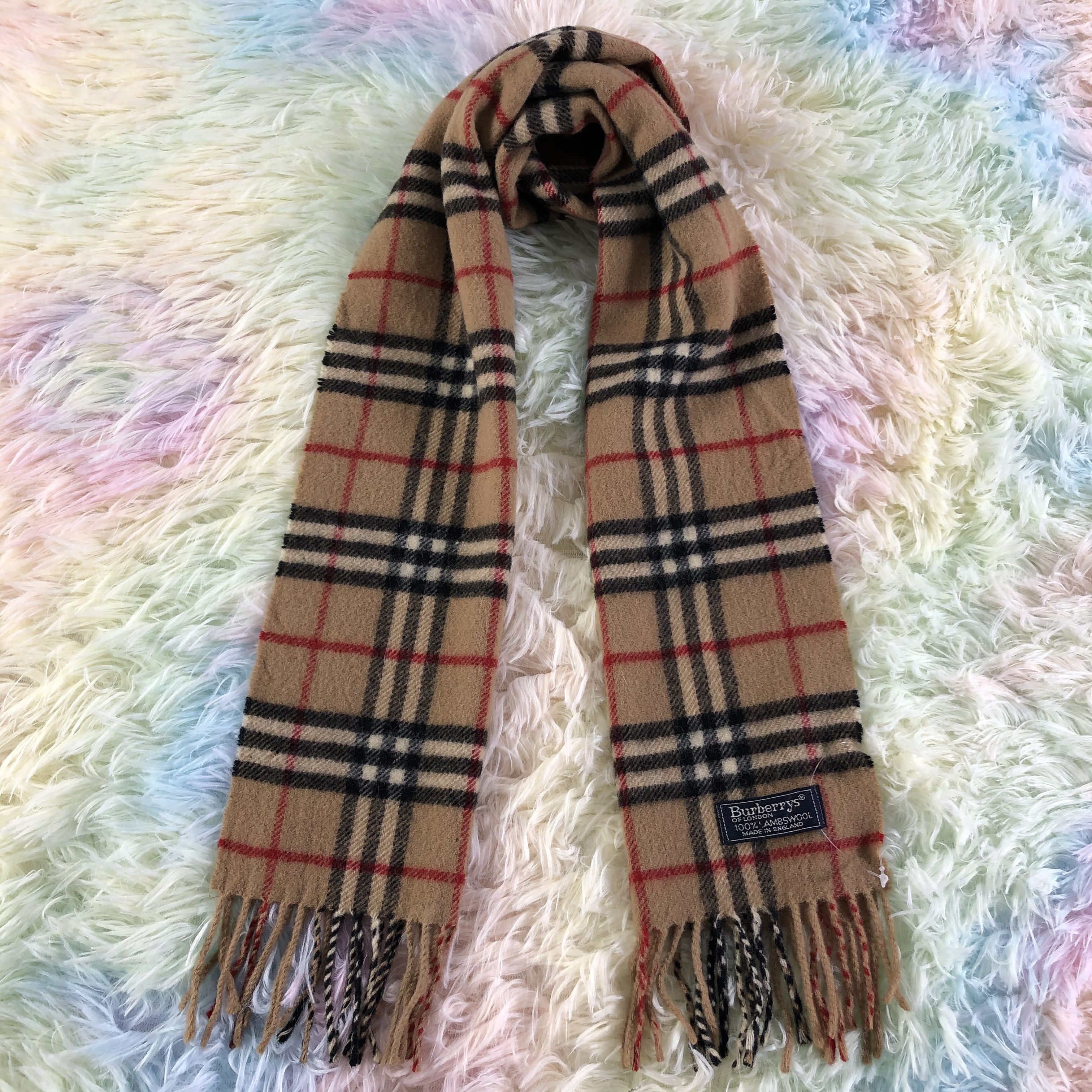 Burberry × Vintage Burberry Scarf / Muffler / Neckwear - KM76 Size ONE SIZE - 1 Thumbnail