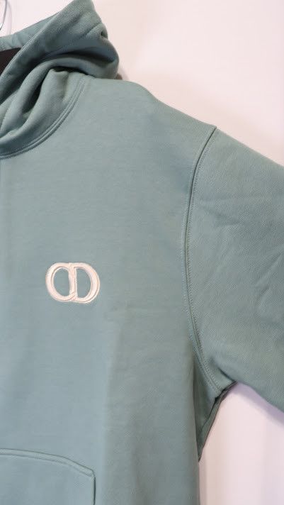 Dior o1rshd1 CD Hoodie in Light Green Size US XXL / EU 58 / 5 - 5 Thumbnail