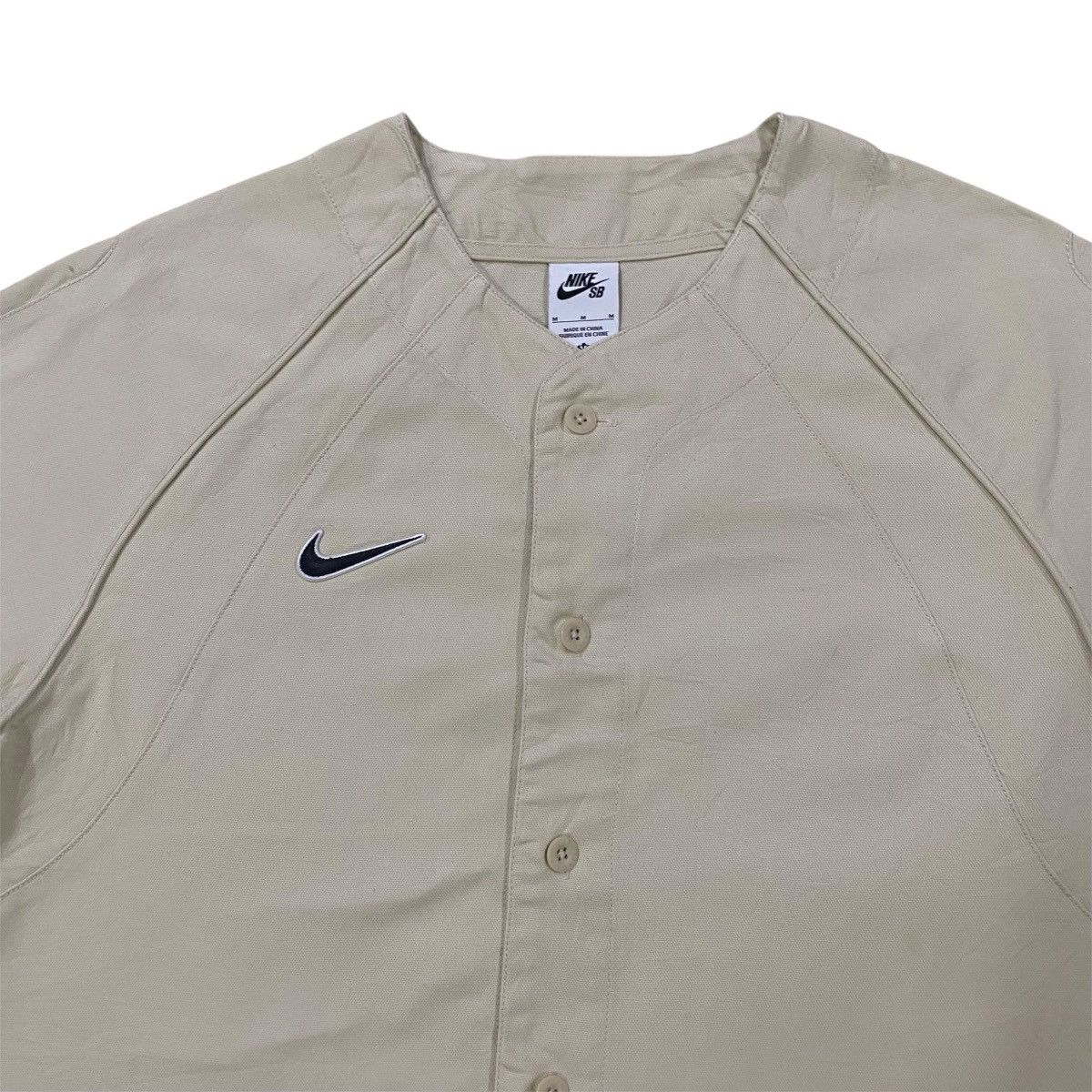 Nike SB ‼️LAST DROP‼️Nike SB x MLB Skate Baseball Jersey Rattan White Size US M / EU 48-50 / 2 - 3 Thumbnail
