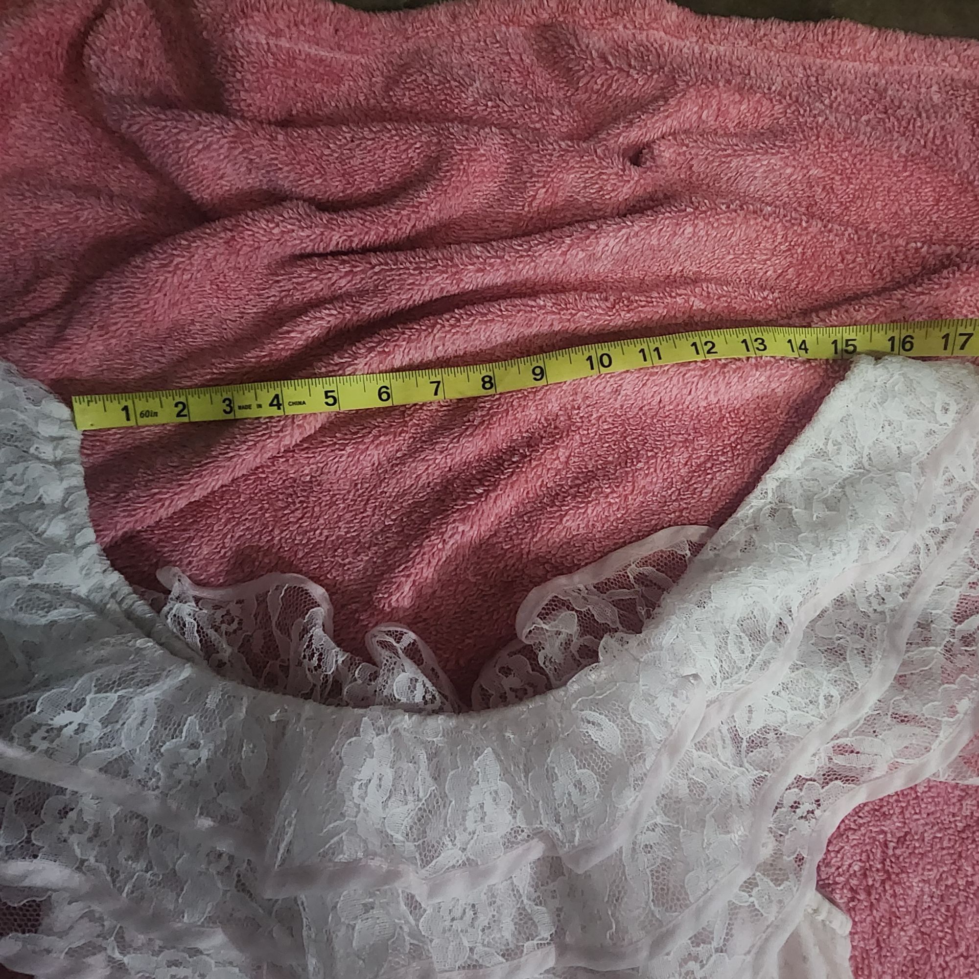 Handmade Vintage Prom Dress Halloween Costume Pink Lace Handmade Prai Size XXS / US 00 / IT 34 - 11 Thumbnail