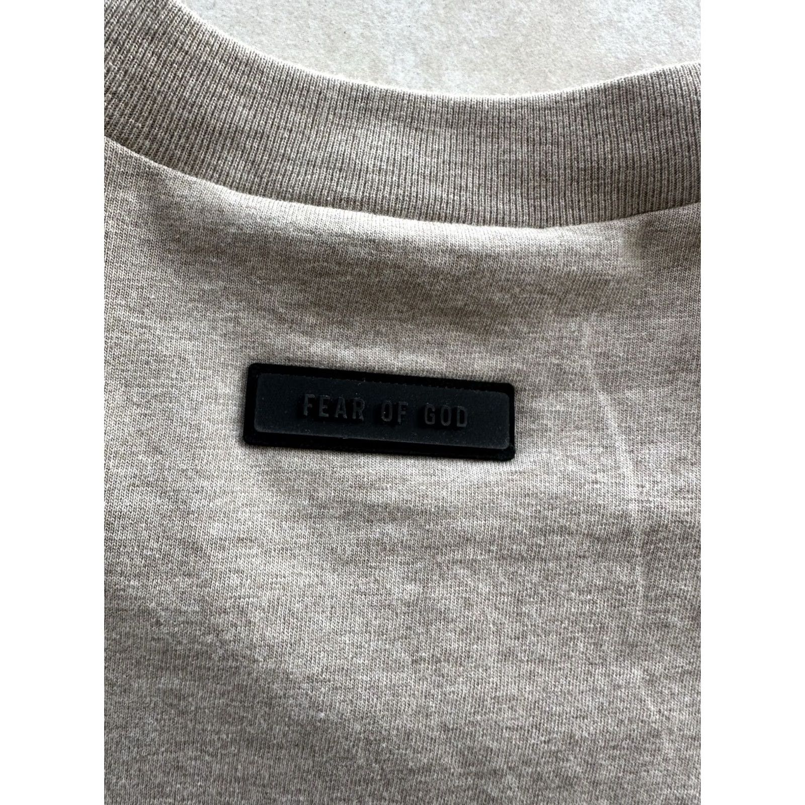Vintage FOG Essentials Fear of God Logo T-Shirt XS Oatmeal Crew Neck Short Sleeve Regular Men Size US XS / EU 42 / 0 - 6 Thumbnail