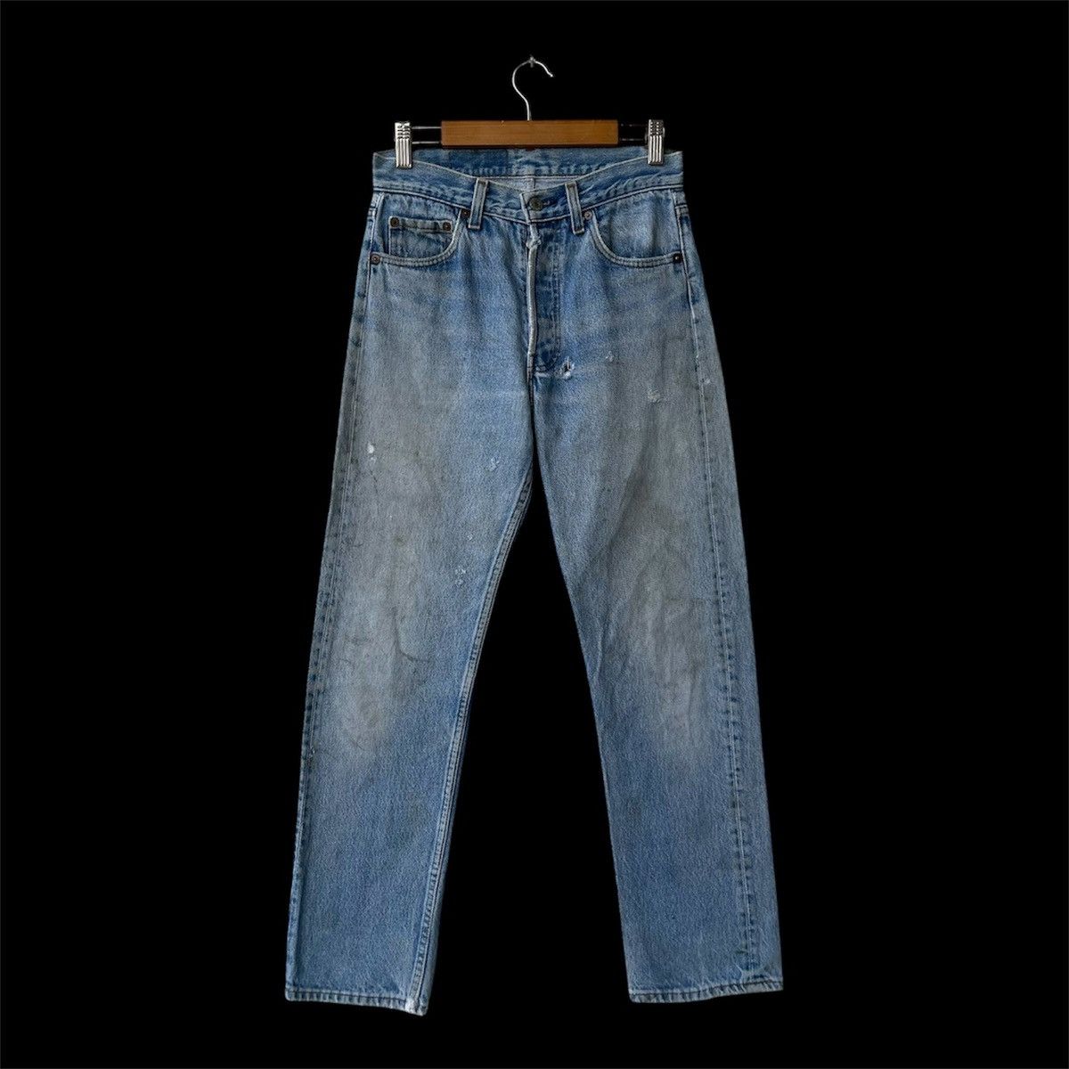 Levi's Vintage 80s Levi's 501 Denim Jeans Light Wash Size US 29 - 2 Thumbnail
