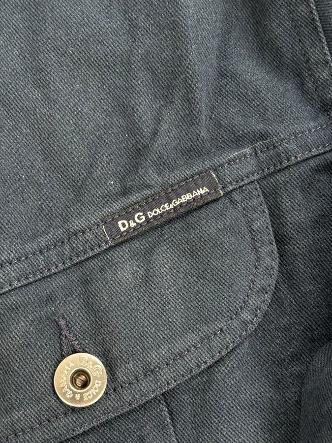 Dolce & Gabbana 2000s Dolce & Gabbana Navy Trucker Jacket Size US L / EU 52-54 / 3 - 11 Thumbnail