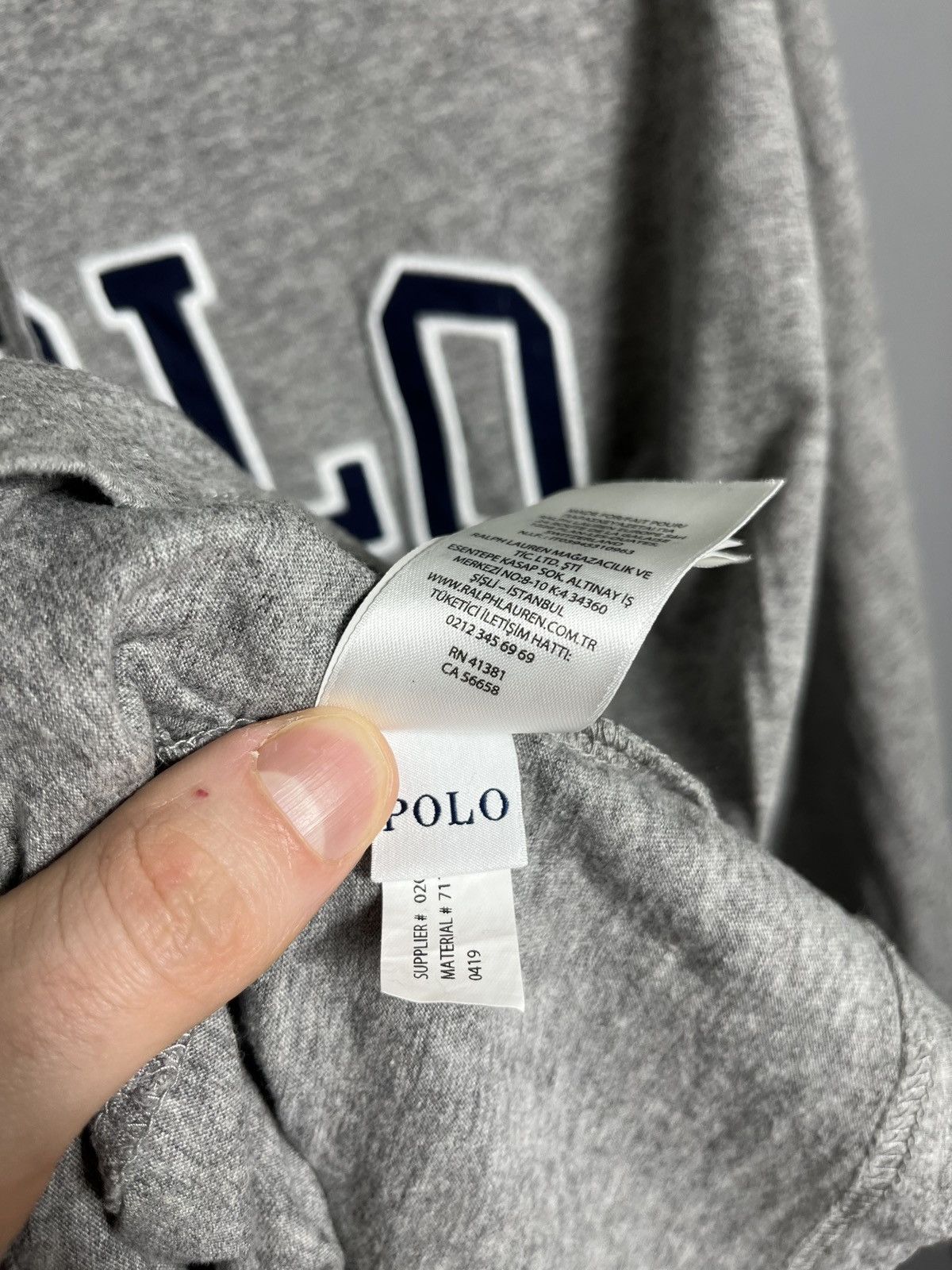 Polo Ralph Lauren × RRL Ralph Lauren Polo Ralph Lauren Hoodie Gray Big Spell Out Logo Lightweight Size US XXL / EU 58 / 5 - 8 Thumbnail