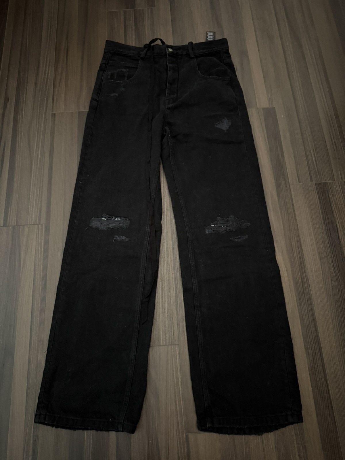 Ann Demeulemeester Kevin Waxed Denim Jeans | Grailed