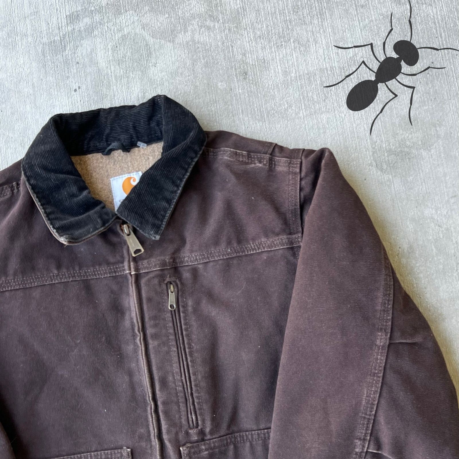 Carhartt × Vintage Carhartt WOMENS WC061 DKB brown work wear jacket Size US S / EU 44-46 / 1 - 3 Thumbnail