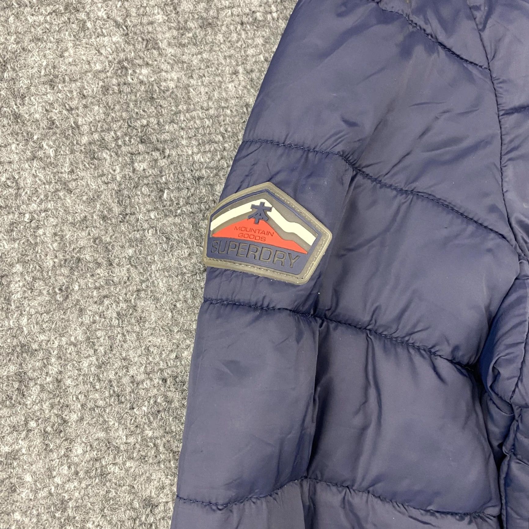 Superdry Superdry Jacket Mens Small Blue Fuji Double Zip Hooded Puffer Quilted Insulated Full Zip Size US S / EU 44-46 / 1 - 4 Thumbnail