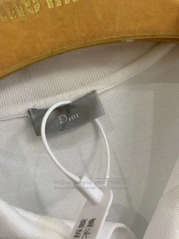 Dior Dior Men's Summer White Cotton Polo . Size US L / EU 52-54 / 3 - 5 Thumbnail