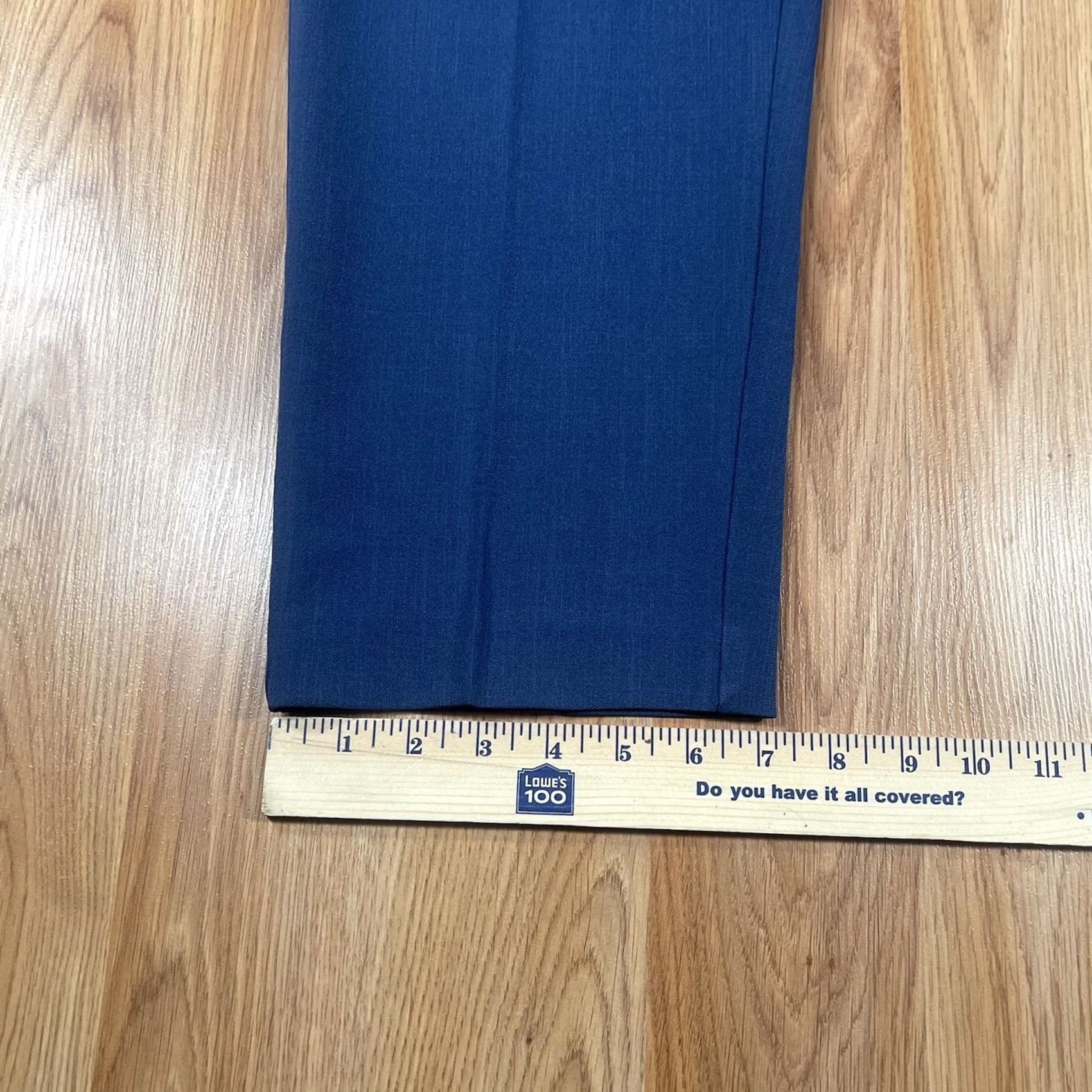Anne Klein VINTAGE Ann Klein FrontZip Stretch Capri Crop Pants Womens Size 12 Navy Blue NWT Size 34" / US 12 / IT 48 - 6 Thumbnail