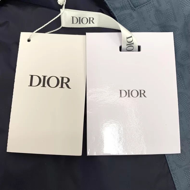 Dior Dior Blue old flower printed down jacket Size US L / EU 52-54 / 3 - 6 Thumbnail