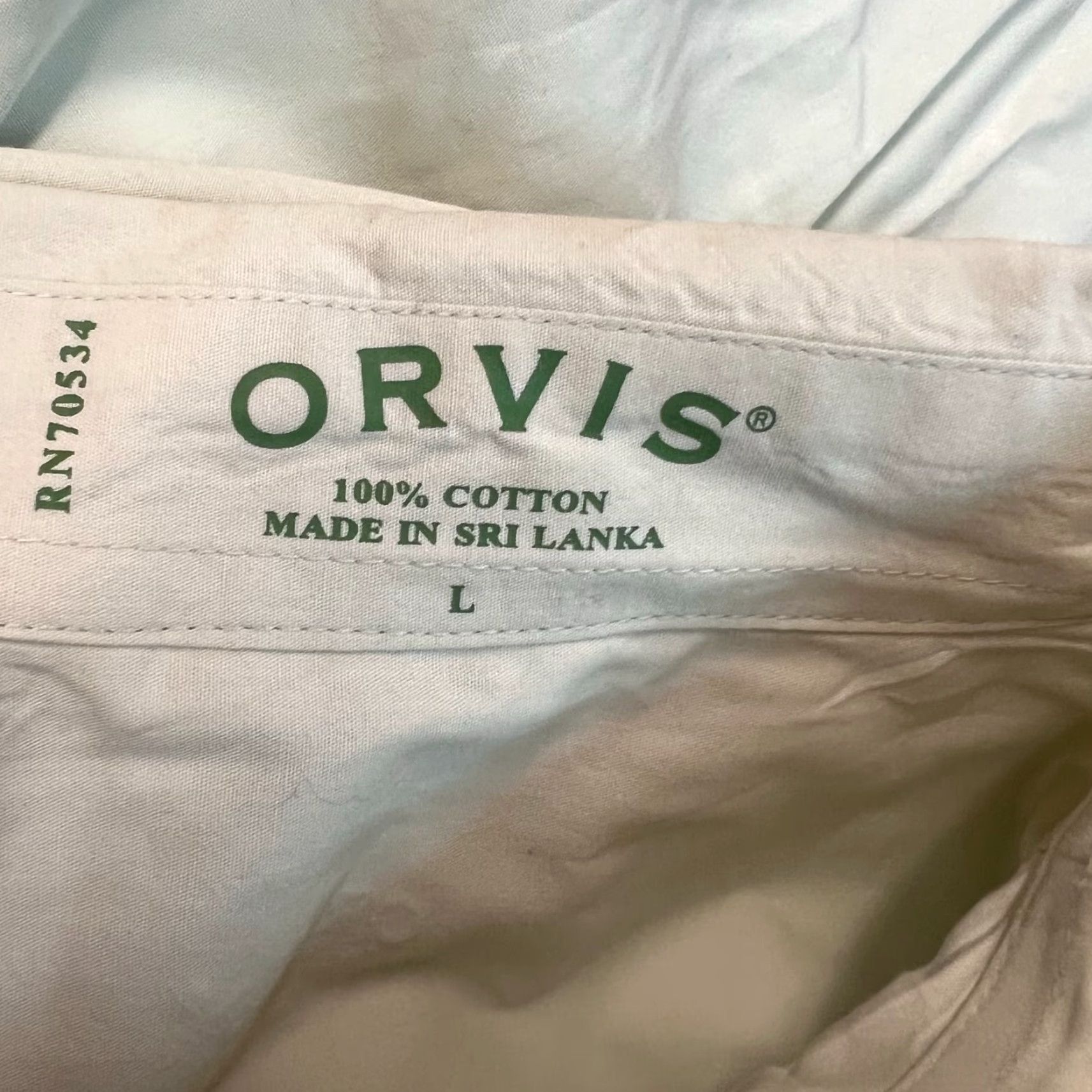 Orvis Orvis Outdoor Cargo Shirt Mens Size L Tan Long Sleeve Pockets Size US L / EU 52-54 / 3 - 7 Thumbnail