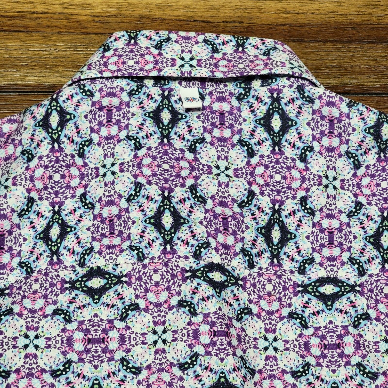 Other John Lennon LS Purple Floral Full Button Shirt - Size Medium Size US M / EU 48-50 / 2 - 6 Thumbnail