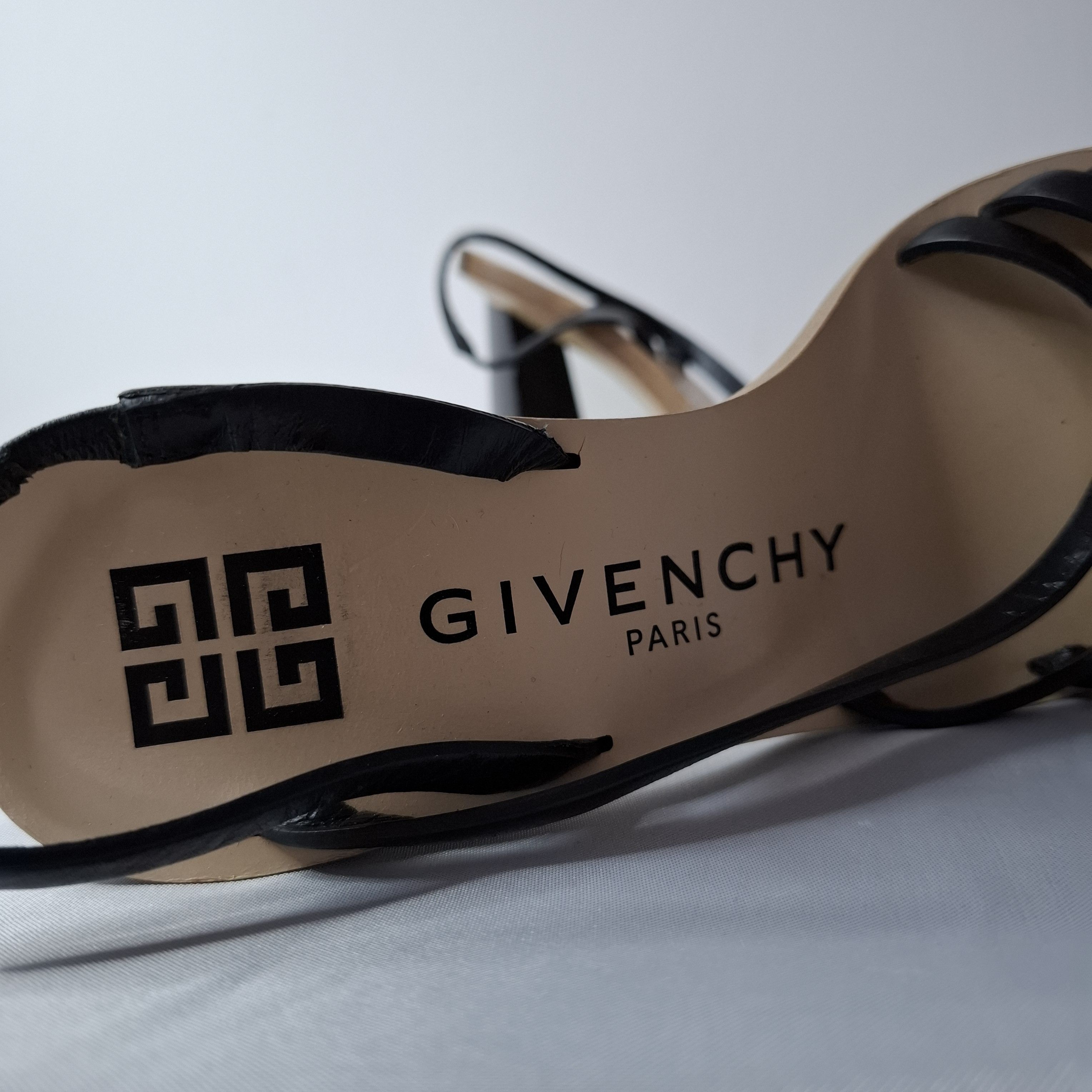 Givenchy Givenchy Losange Brown Wood & Leather Slingback Heels Size US 5 / IT 35 - 4 Thumbnail