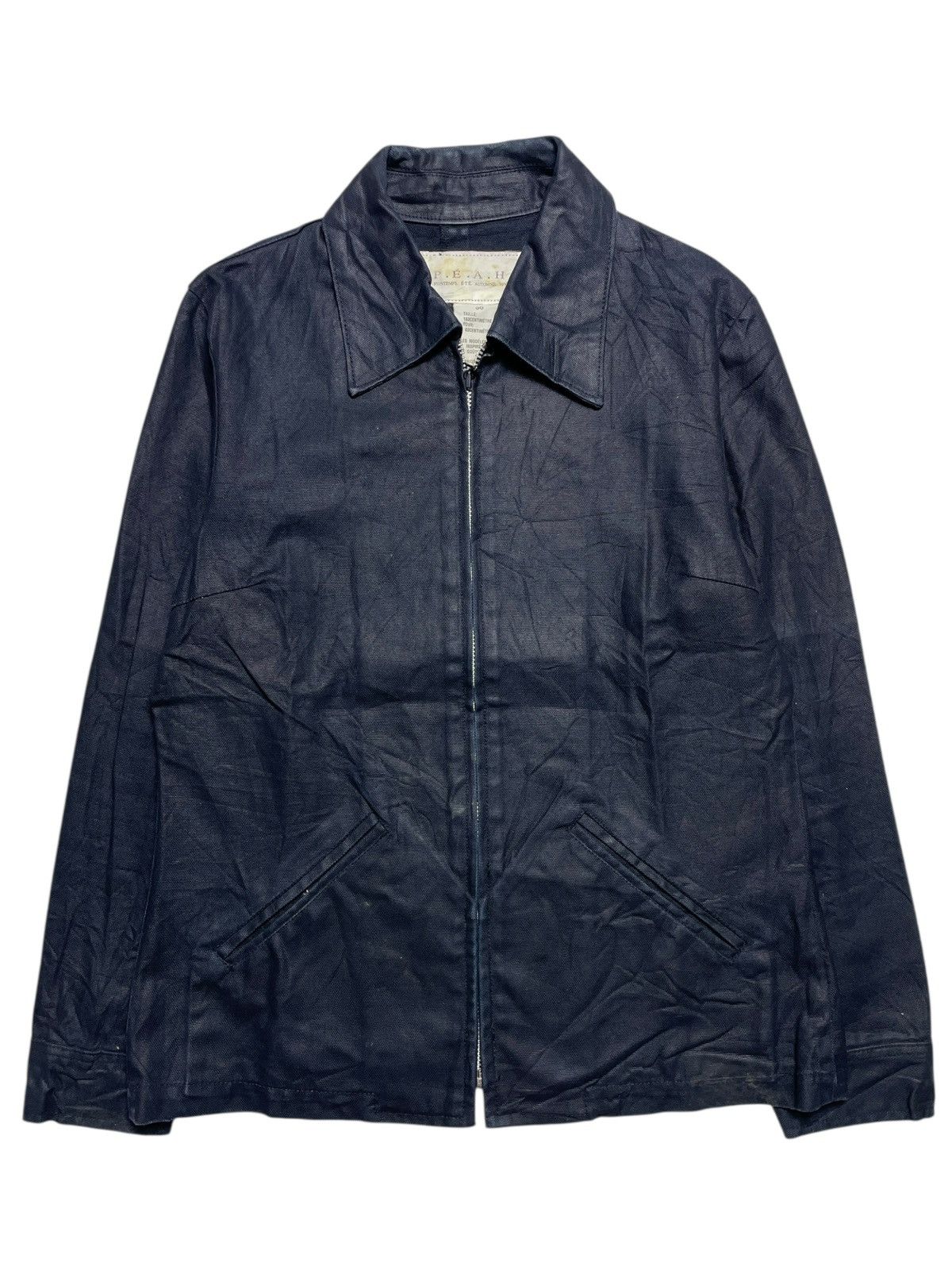 Yasuyuki Ishii 2000’s Peah By Ball - Cotton Waxed Worker Jacket Size US S / EU 44-46 / 1 - 1 Thumbnail