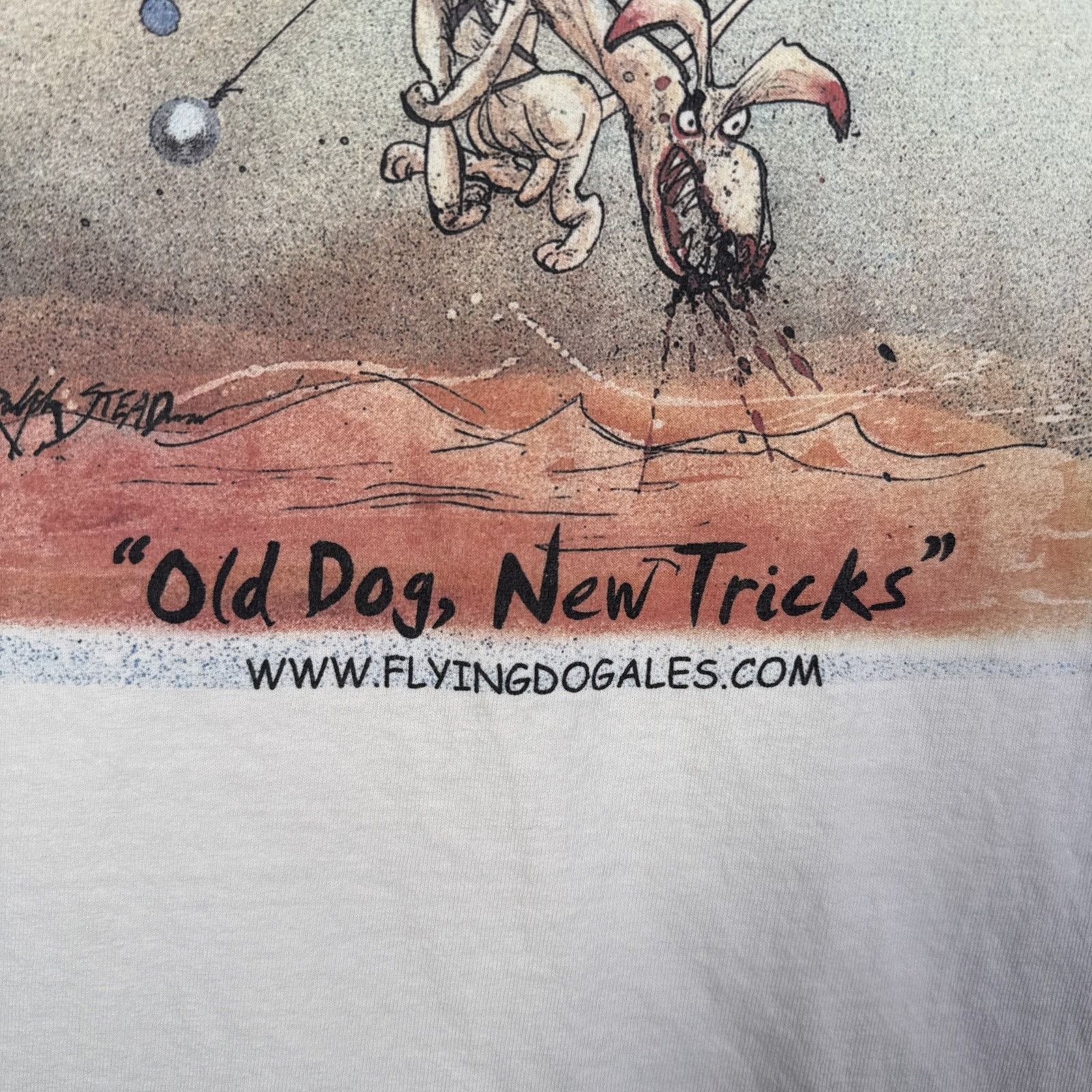 Vintage Vintage Ralph Steadman Shirt Mens XL White Art Abstract Beer Size US XL / EU 56 / 4 - 7 Thumbnail