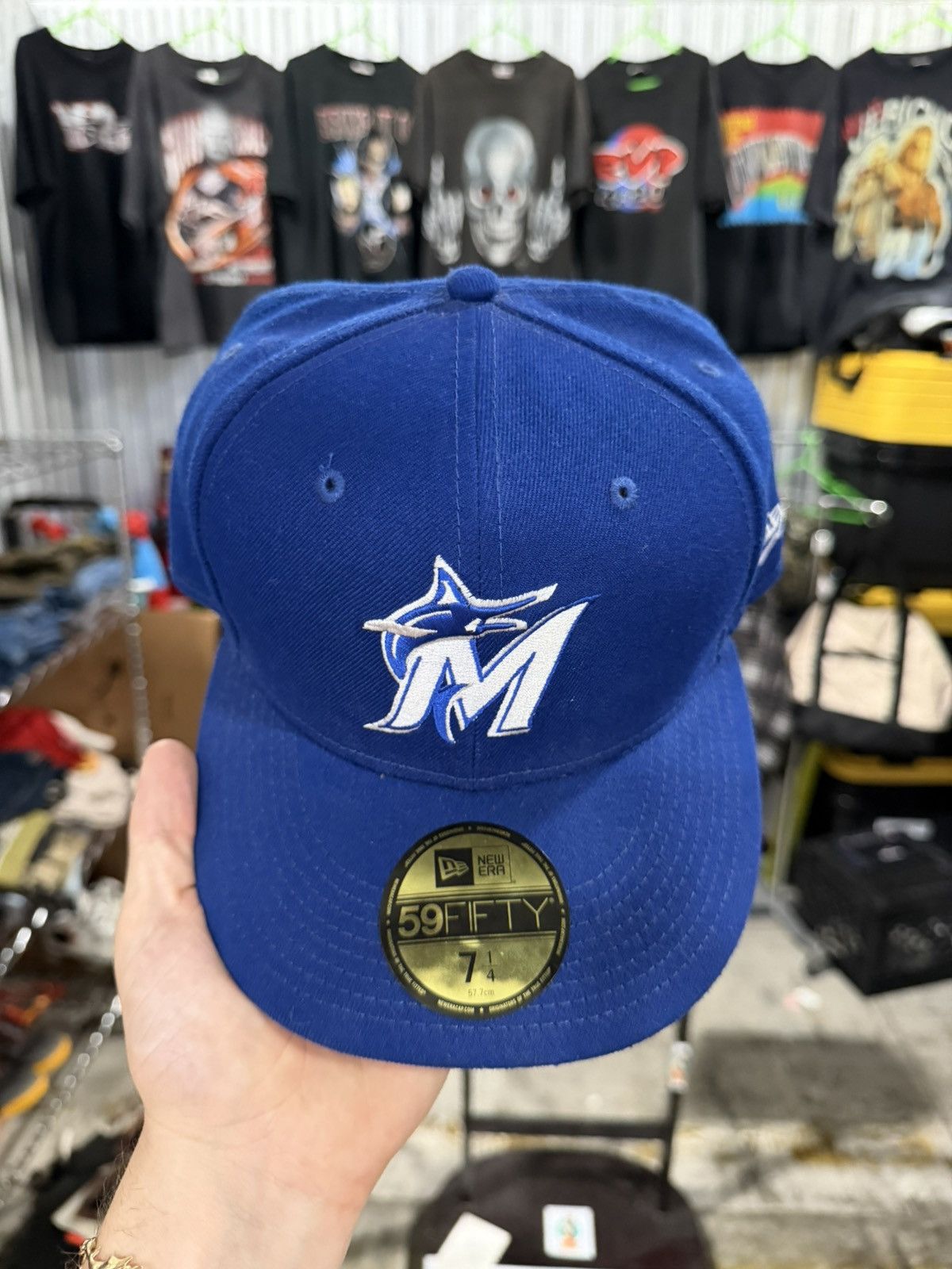 New Era New Era Miami Marlins Fitted 7 1/4 Size ONE SIZE - 2 Thumbnail