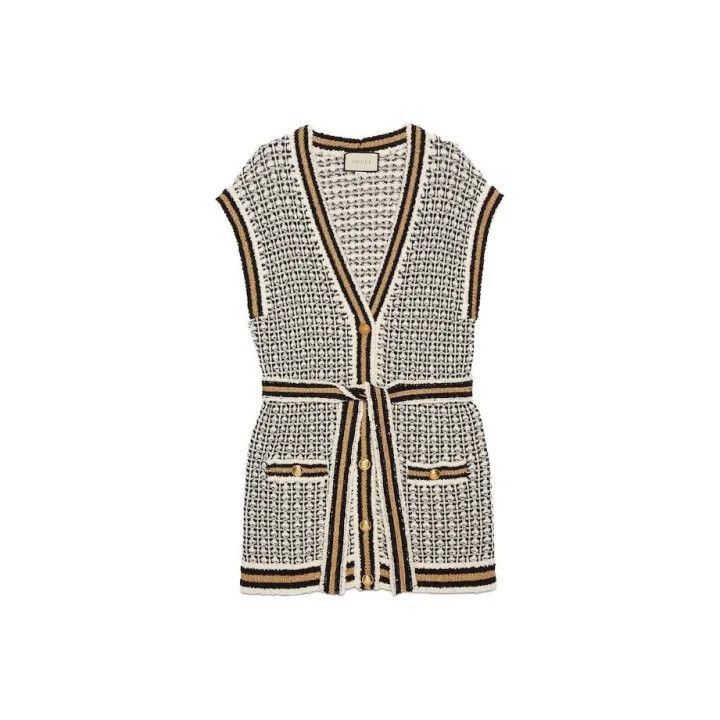 Other GUCCI V-Neck Sleeveless Knit Top-2507 Size M / US 6-8 / IT 42-44 - 7 Thumbnail