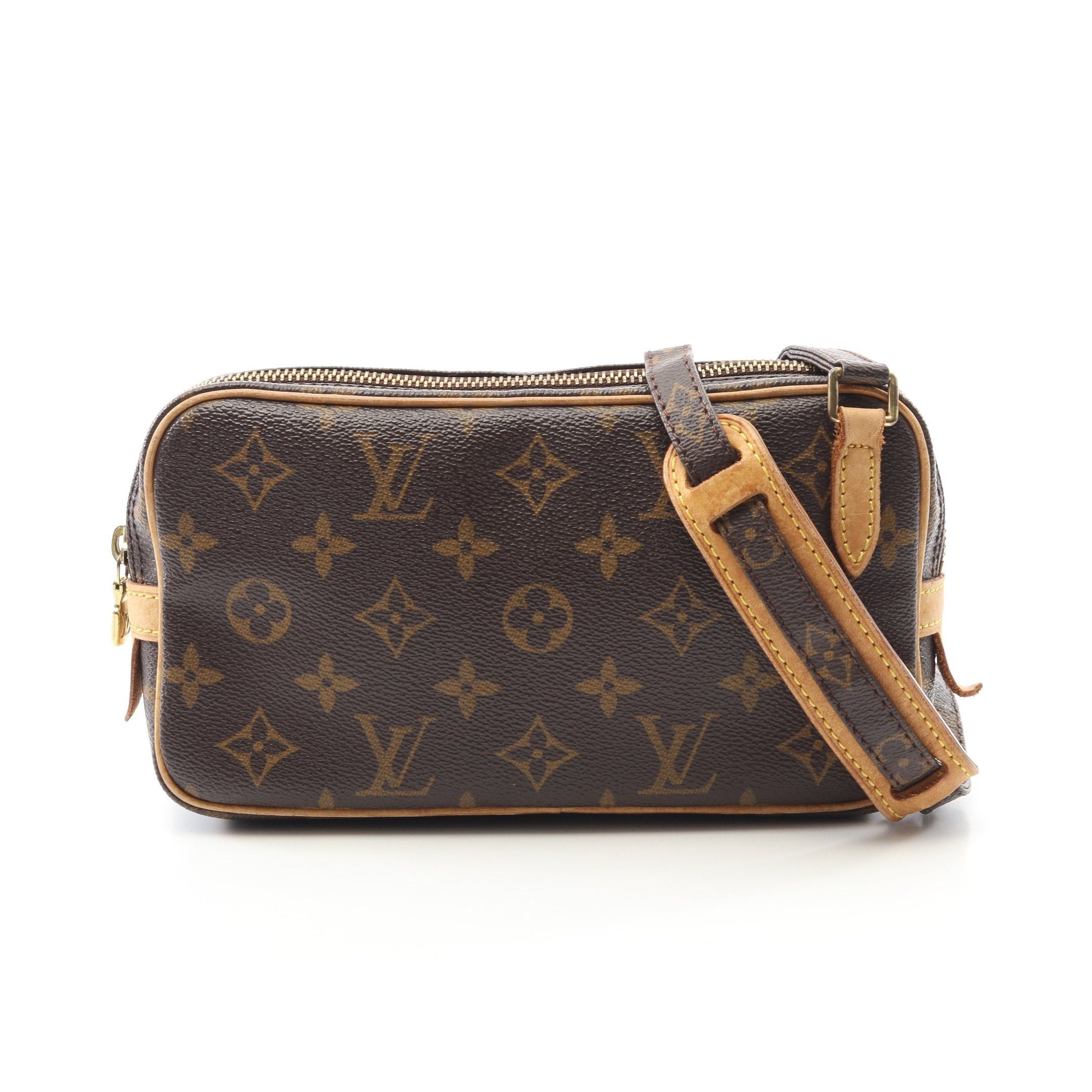 Louis Vuitton Louis Vuitton Marly Monogram Shoulder Bag Leather Brown Size ONE SIZE - 1 Thumbnail