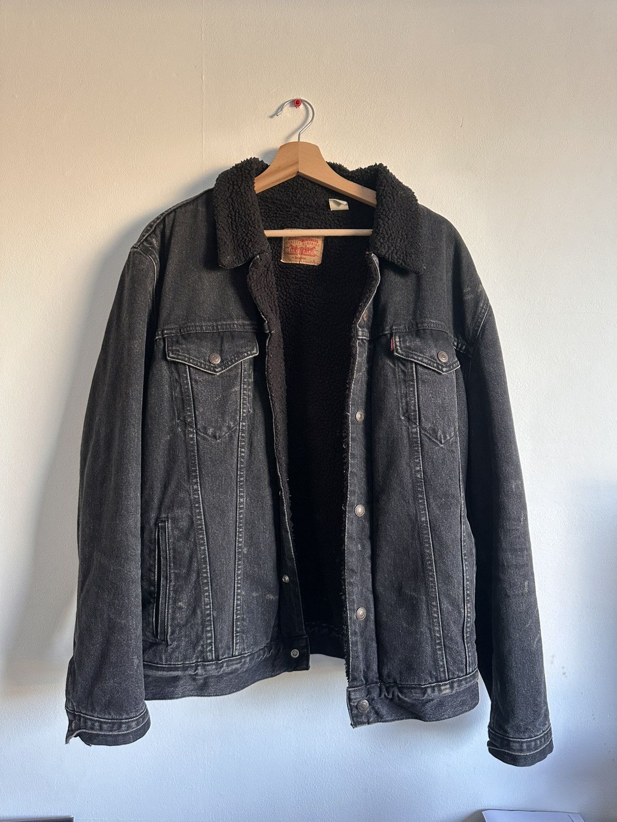 Levi's × Supreme Supreme Levi’s Bleached Sherpa Trucker Jacket Size US L / EU 52-54 / 3 - 4 Thumbnail