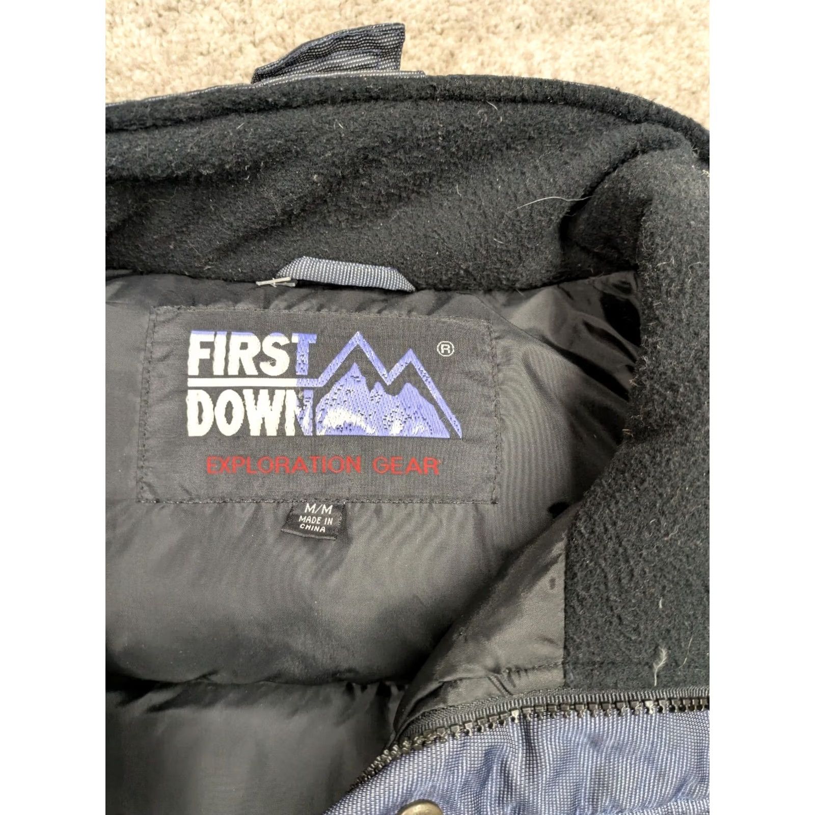 Vintage VINTAGE First Down Parka Jacket Mens Medium Gray Goose Down Hiking Gorpcore Y2K Size US M / EU 48-50 / 2 - 4 Thumbnail