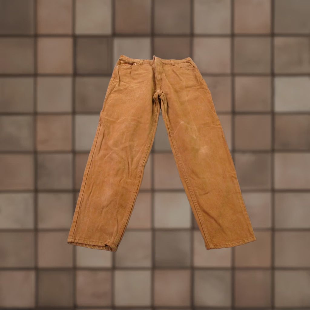 Levi's VINTAGE Levi's Jeans Womens 16 Denim Brown 30in Inseam Straight 551 Relaxed Tapered Button Zip Country of Origin United States Size 24" / US 00 / IT 34 - 1 Thumbnail