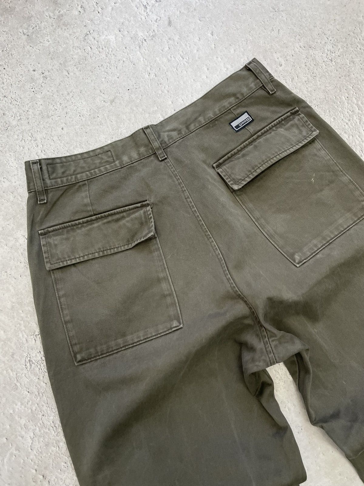 Junya Watanabe Green olive washed navy Cargo pants avant garde y2k style Size US 33 - 11 Thumbnail
