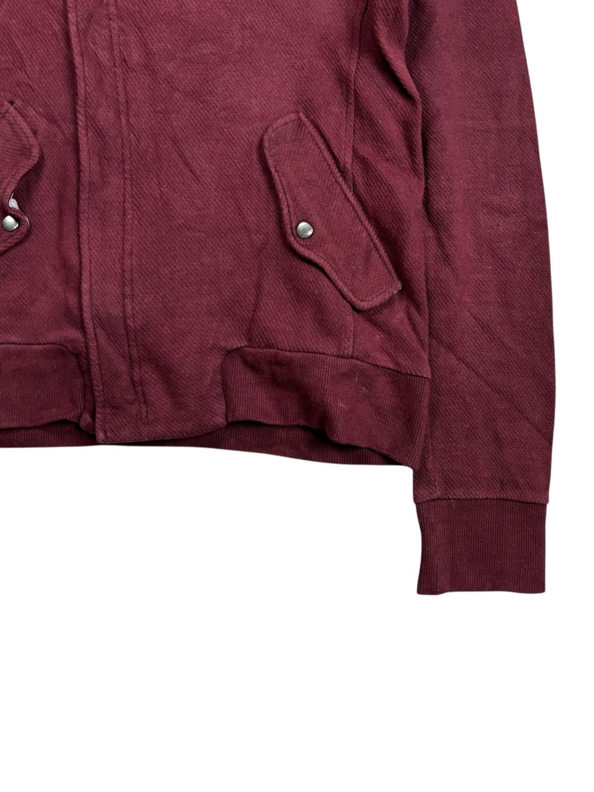 Le Grande Bleu (L.G.B.) 2000s Semantic Design - Red Wine Alien Hood Jacket Size US M / EU 48-50 / 2 - 9 Thumbnail