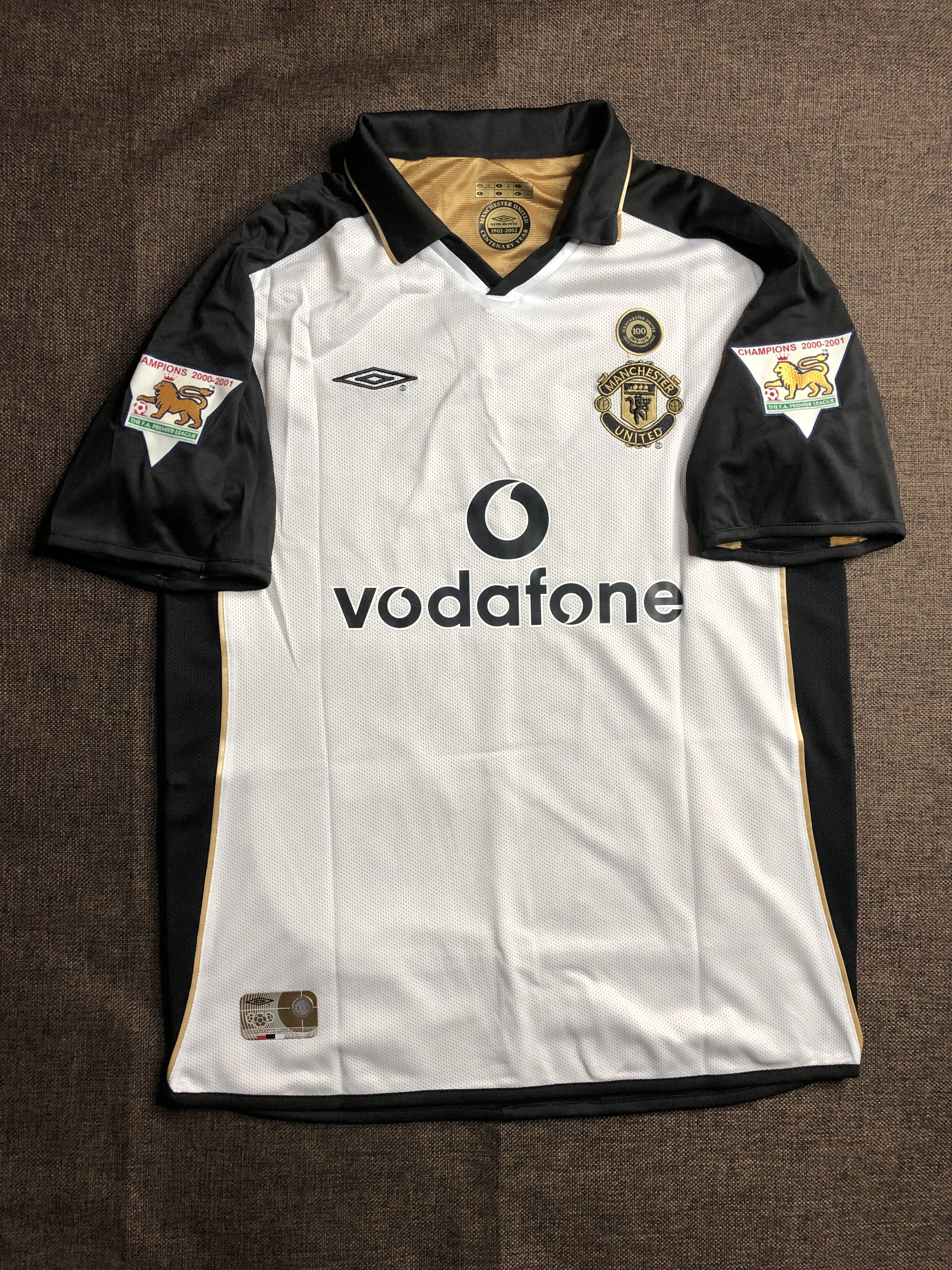 Vintage 2000-02 Backham Manchester Retro Jersey Size US L / EU 52-54 / 3 - 1 Thumbnail