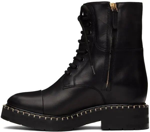 Chloe o1y0825 Ankle Boots in Black Size US 6 / IT 36 - 2 Thumbnail