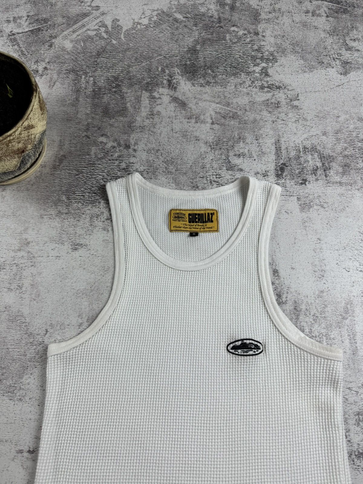 Corteiz Corteiz Alcatraz Waffle Tank Top Sleeveless Jersey T Shirt Size US S / EU 44-46 / 1 - 6 Thumbnail