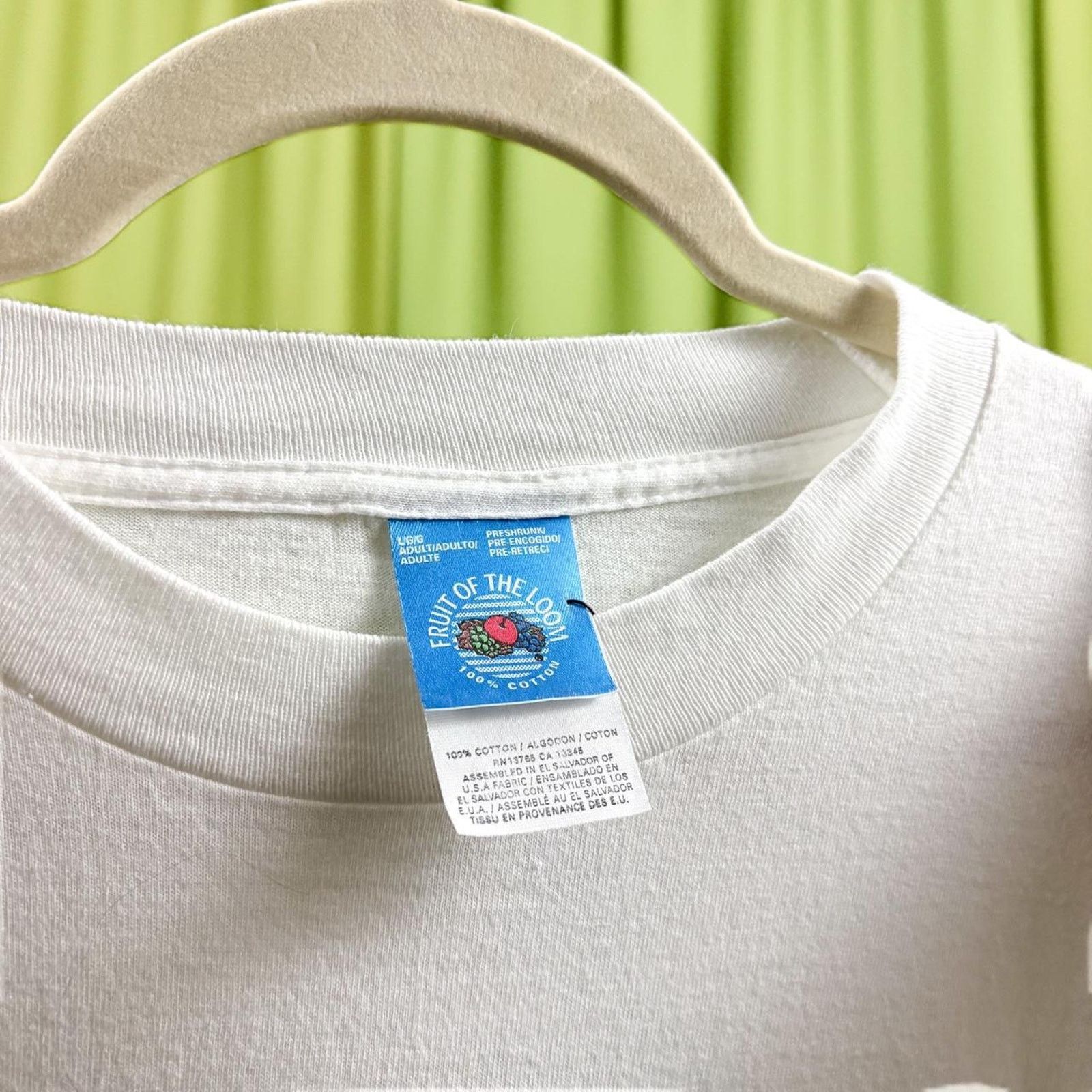 Fruit Of The Loom 90s Vintage White Shit-Zhu Dog Graphic Single Stitch T Shirt Size M / US 6-8 / IT 42-44 - 5 Thumbnail