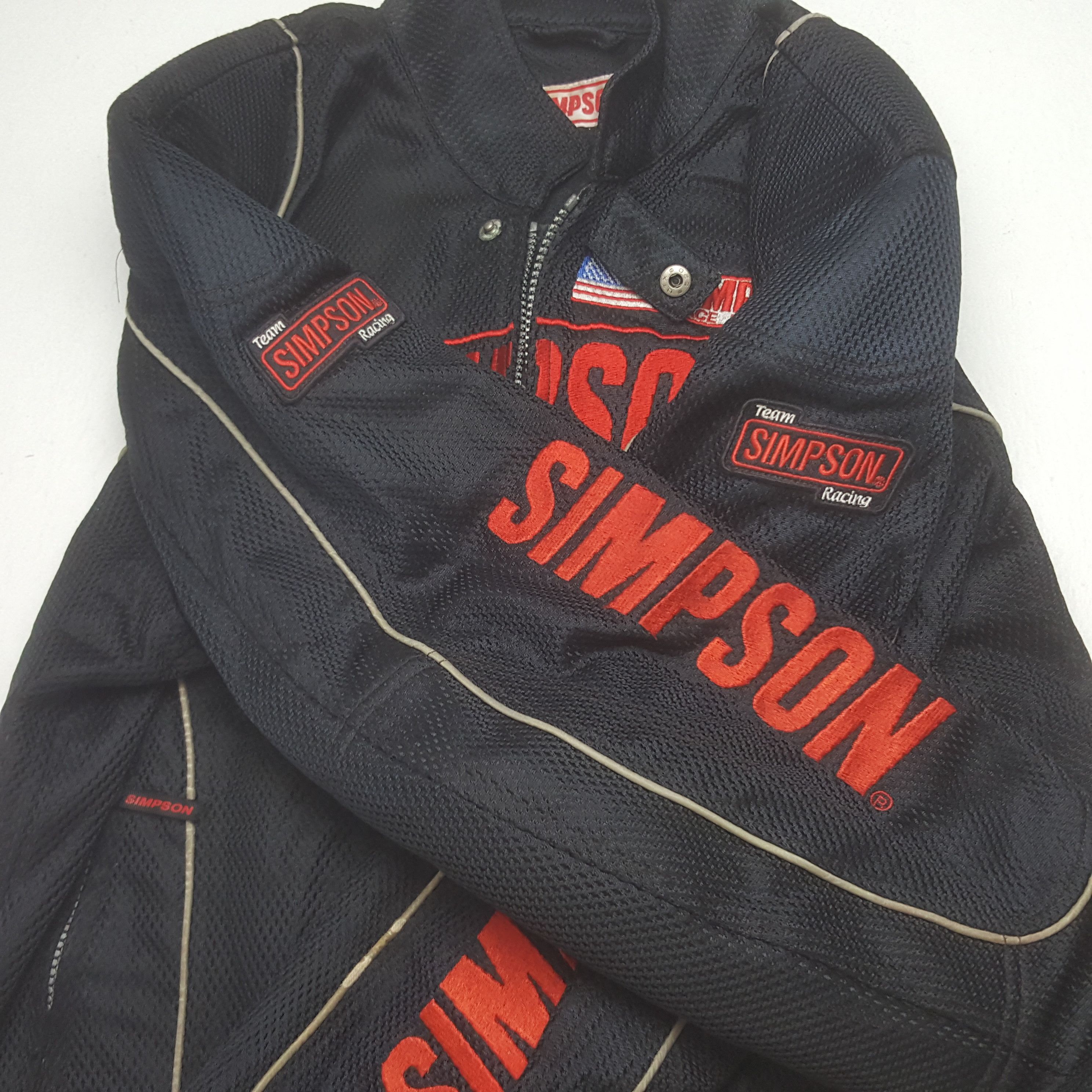 The Simpsons Vintage Simpson Racing Bikers Jacket C323N8 Size US S / EU 44-46 / 1 - 10 Thumbnail