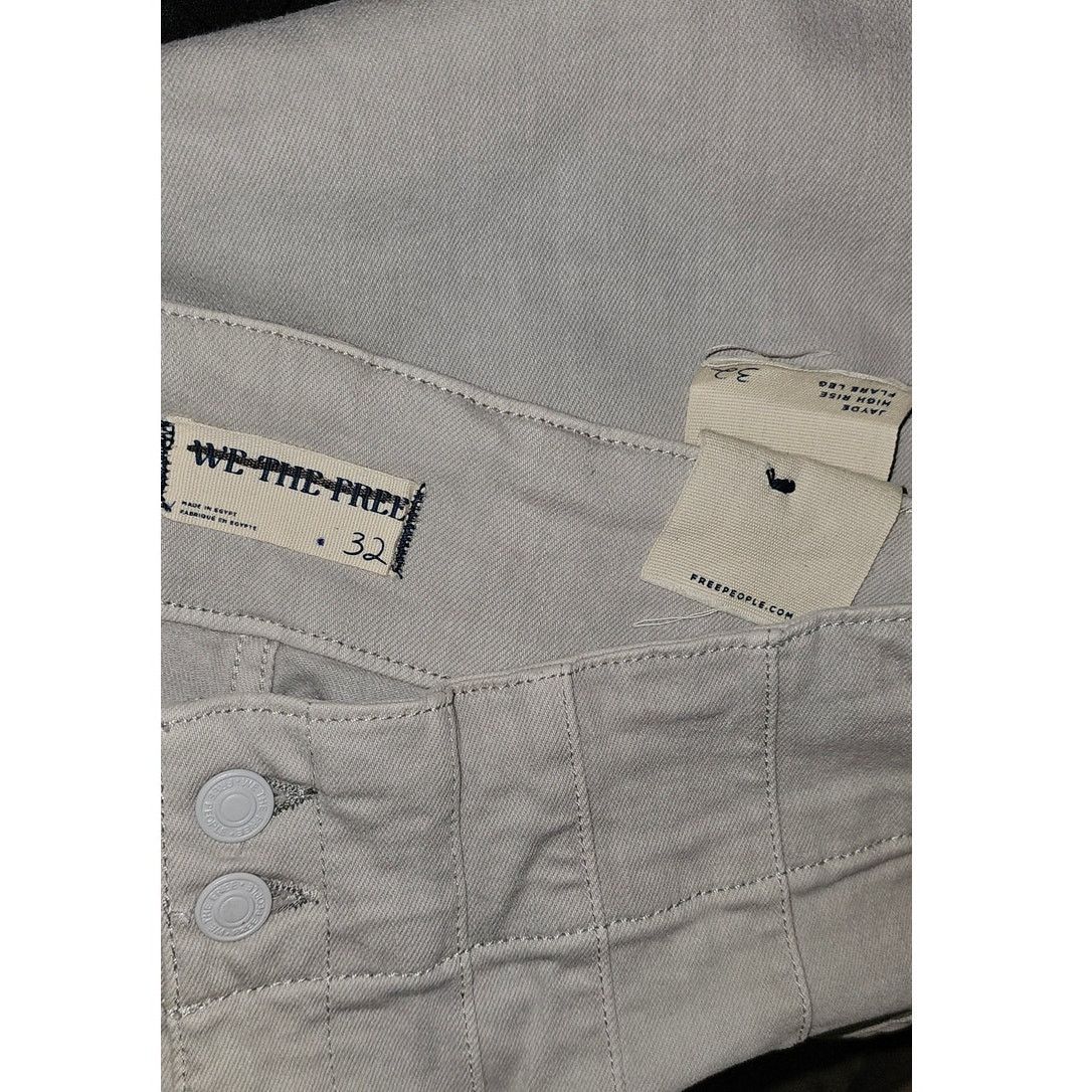 Free People New Free People We The Free Jayde Flare Jeans $98 SZ 32 Gray Size 32" / US 10 / IT 46 - 7 Thumbnail