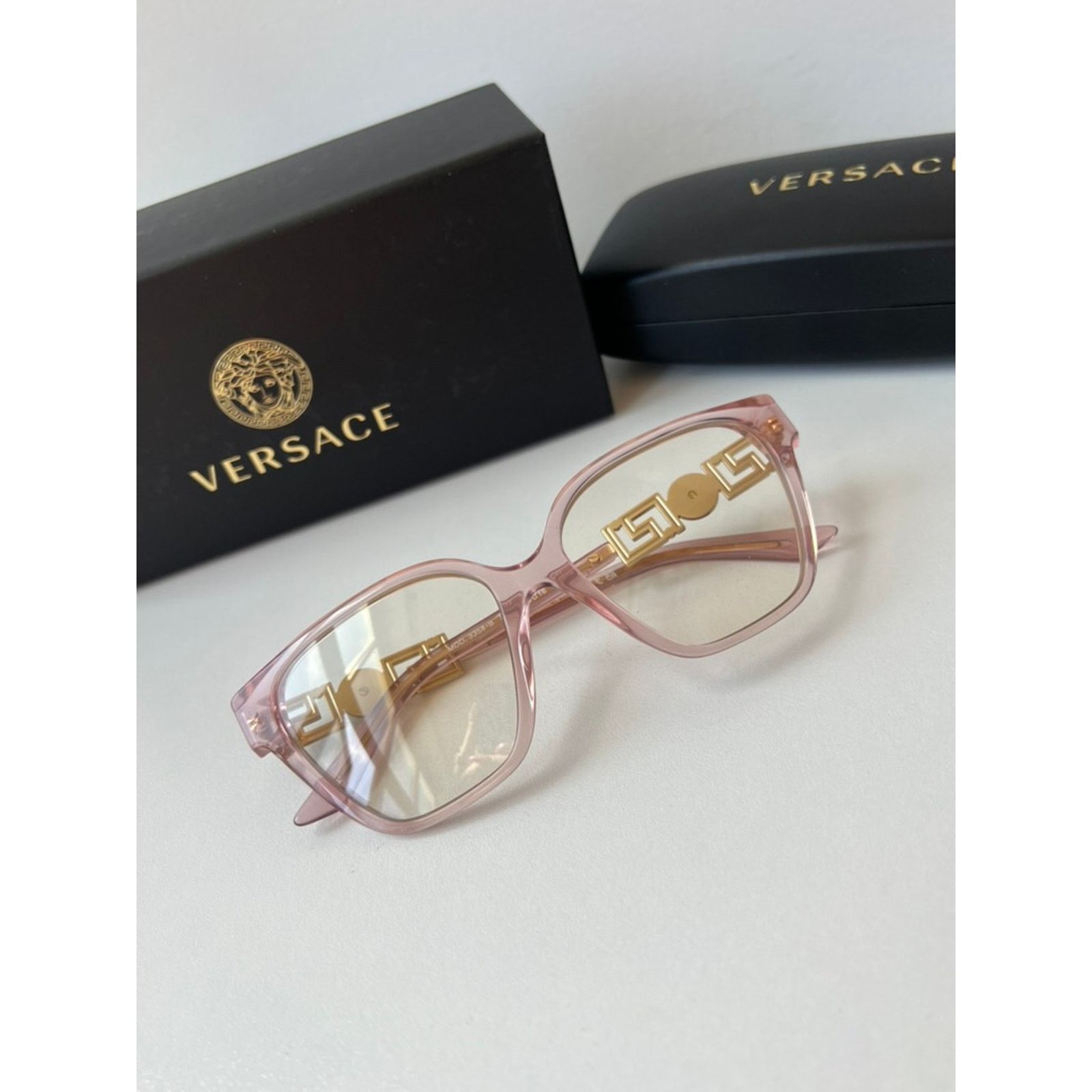 Versace NEW Versace VE3358-B Pink Crystal Strass Oversized Frames Size ONE SIZE - 3 Thumbnail