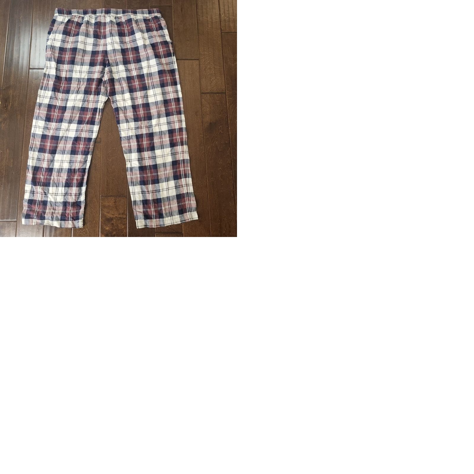 Vintage Goodfellow Mens XXL Flannel Pajama Lounge Pants Plaid Cotton Drawstring Regular Winter Holiday Mens Size US 39 - 10 Thumbnail