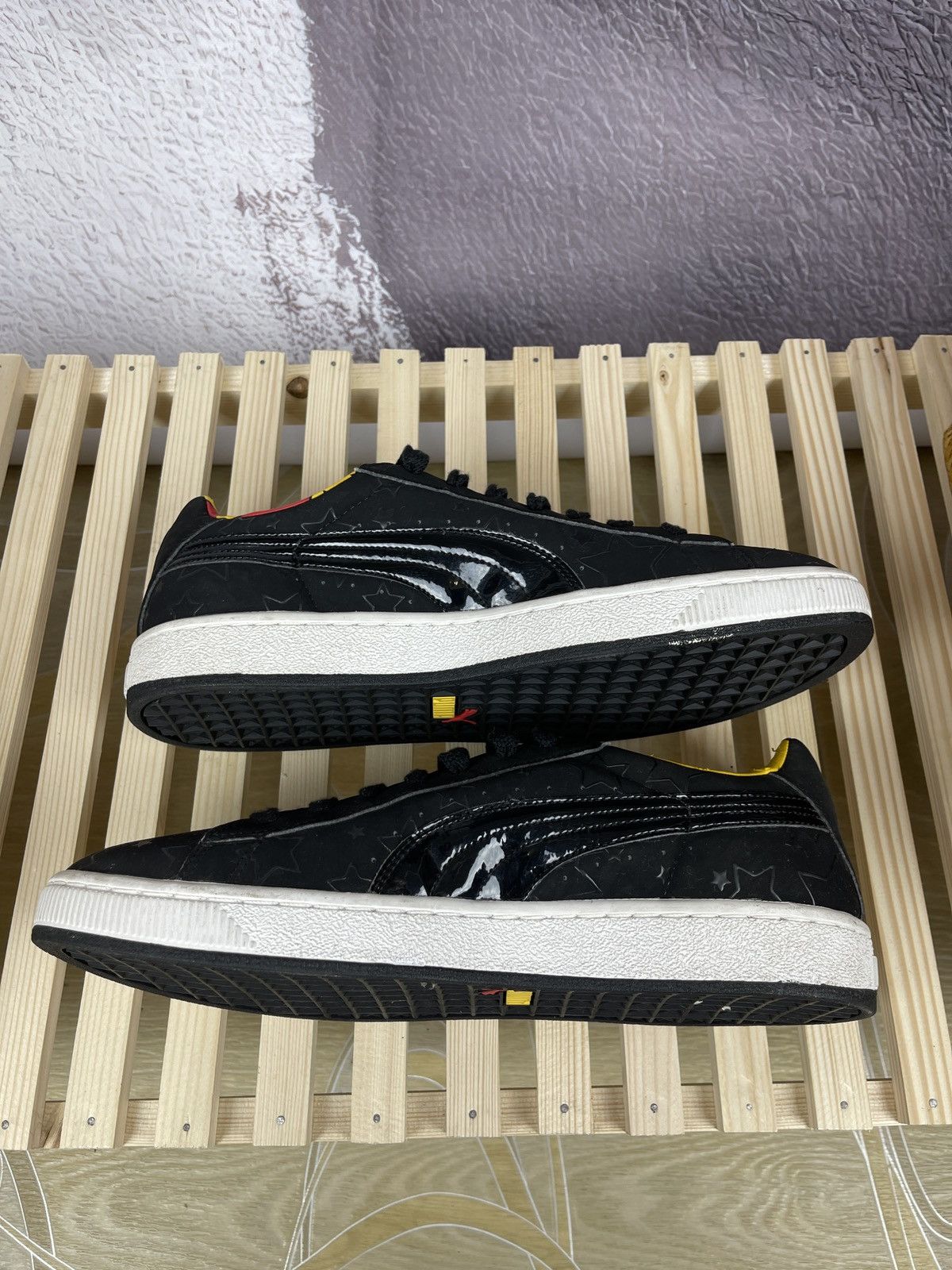 Bode Puma Basket II x Bode 2008 vintage Black/White sneakers Size US 12 / EU 45 - 7 Thumbnail