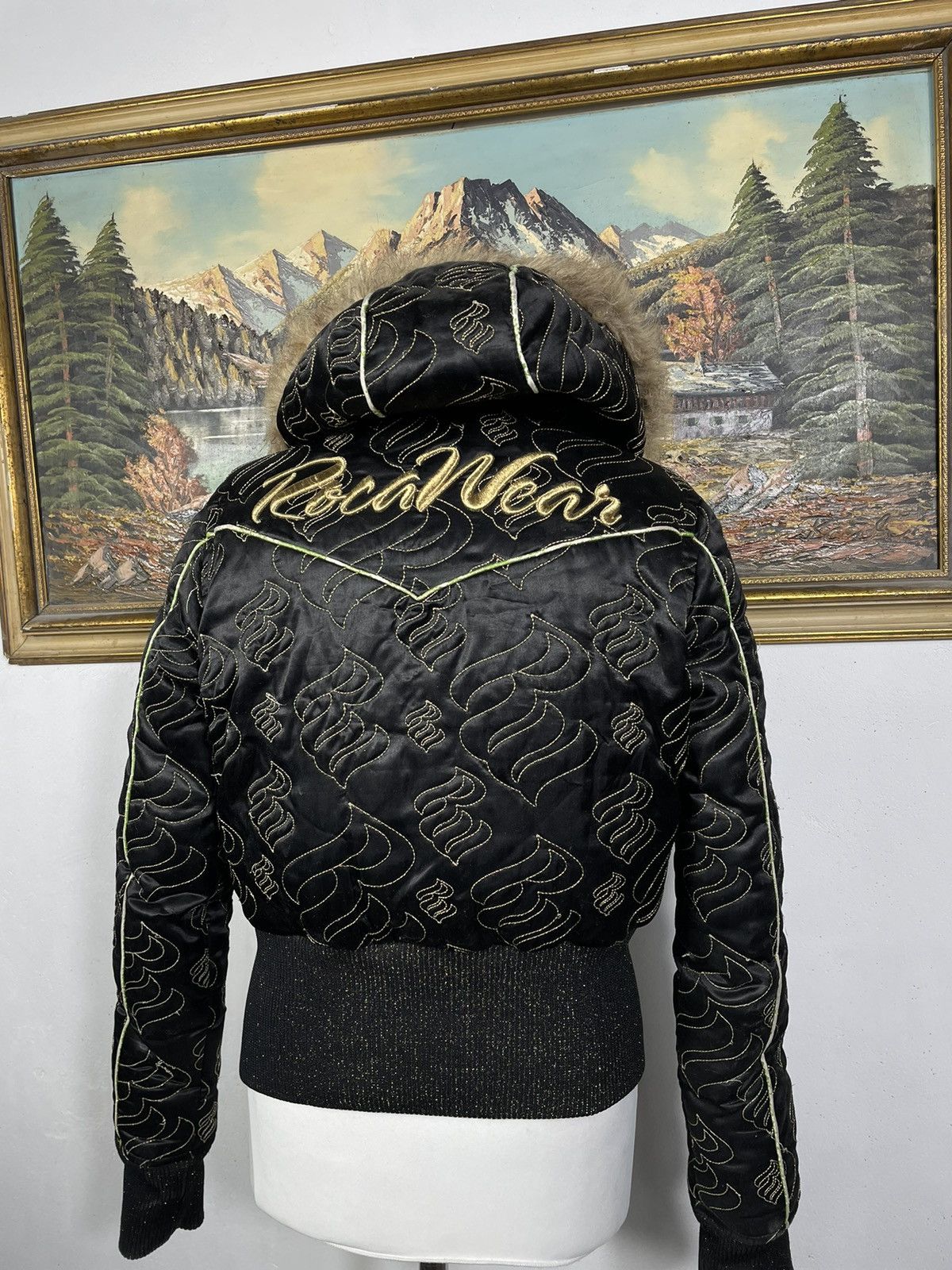 Rocawear × Vintage Rocawear Retro 00s Baggy Loose Bomber AOP All Over Print Size M / US 6-8 / IT 42-44 - 8 Thumbnail