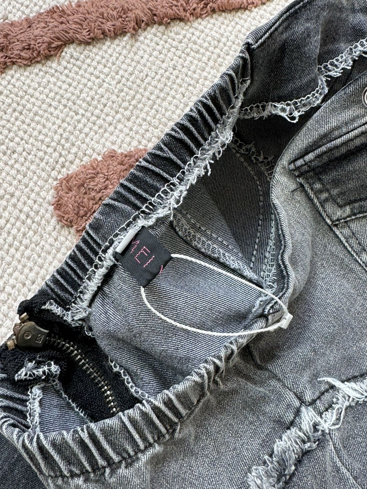 Vintage VINTAGE 2000s DISTRESSED STYLE MINI DENIM DRESS Size L / US 10 / IT 46 - 9 Thumbnail