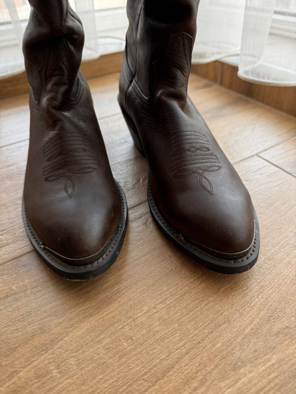 Cowboy Equipment × Durango × Vintage Vintage Durango Cowboy Leather Western Toe Rand Boots Size US 8 / IT 38 - 7 Thumbnail
