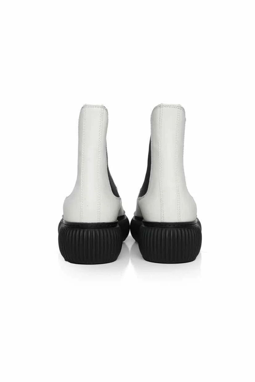 Lanvin o1y0125 Ankle Boots in White/Black Size US 10 / EU 43 - 4 Thumbnail