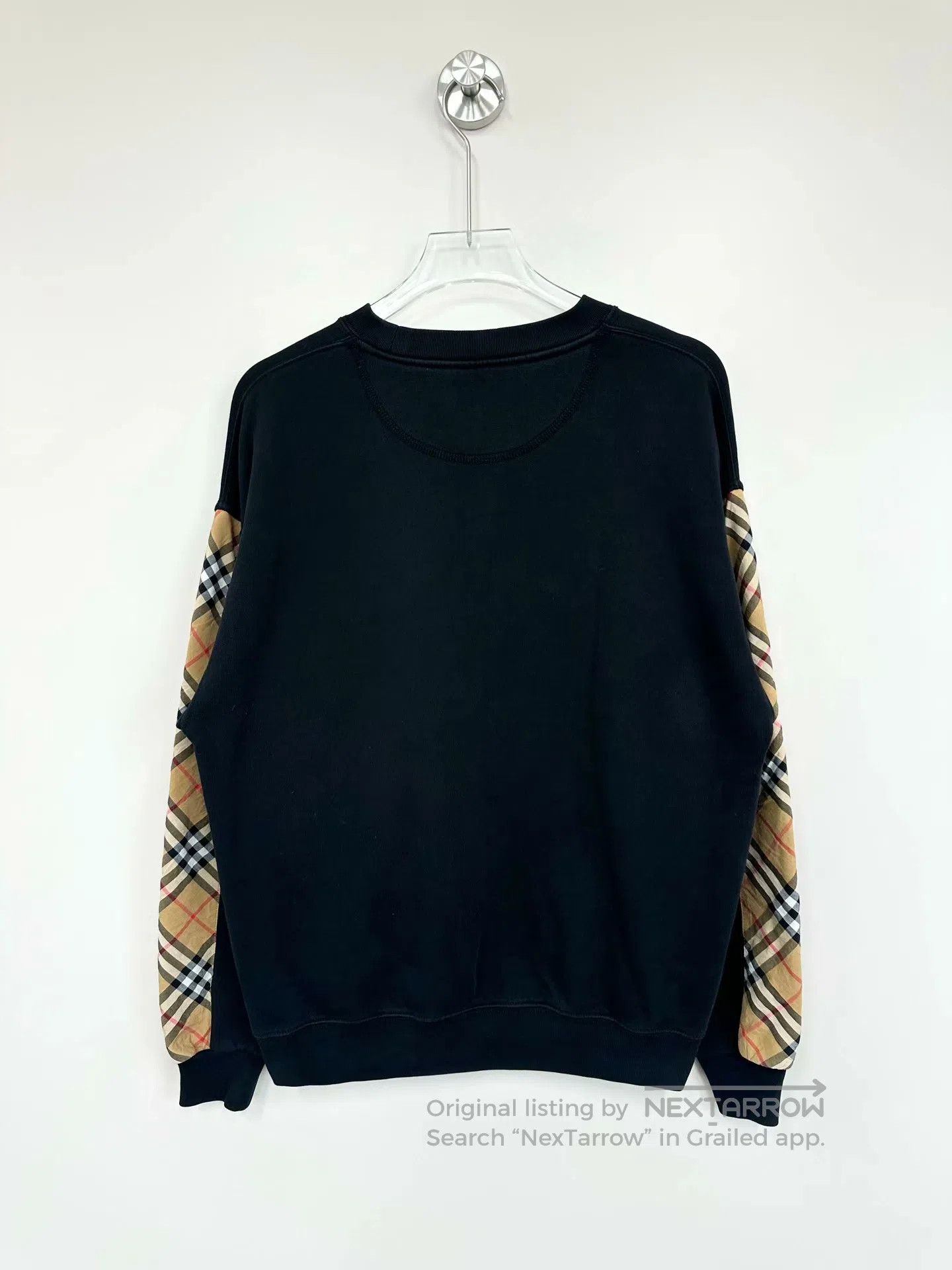 Burberry Burberry Black Arm Panel Plaid Sweatshirt| Size US S / EU 44-46 / 1 - 2 Thumbnail