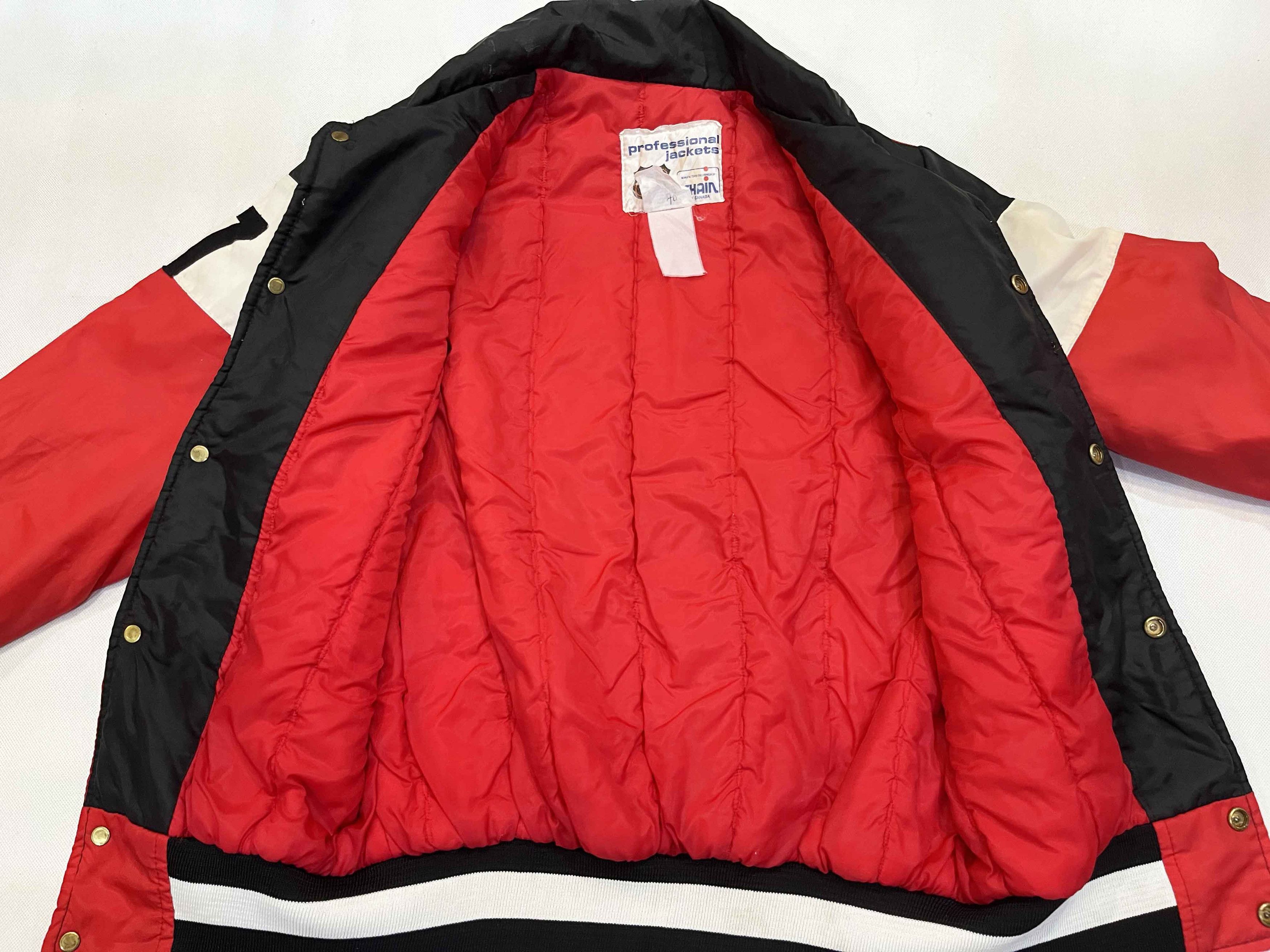 NHL × Vintage Vintage Shain of Canada NHL Chicago Blackhawks Bomber Jacket Size US S / EU 44-46 / 1 - 6 Thumbnail