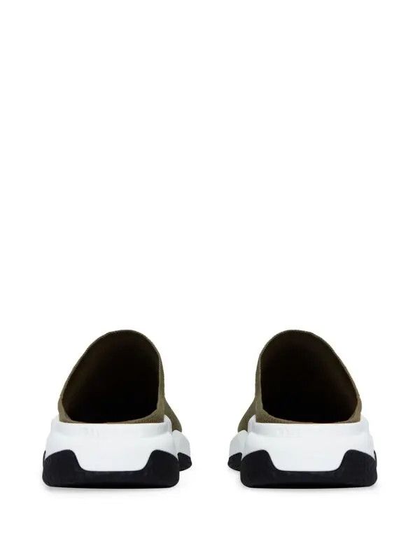 Balenciaga o1w1db10625 Speed Recycled Knit Mules in Green Size US 7 / IT 37 - 3 Thumbnail