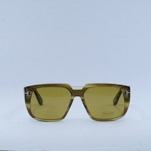 Tom Ford Tom Ford FT1025 55E Oliver 02 Sunglasses Havana Square Frame Size ONE SIZE - 3 Thumbnail