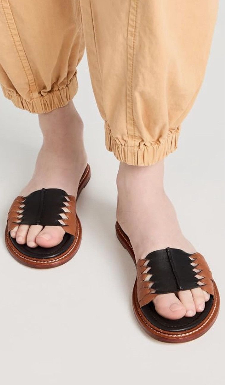 Ulla Johnson Ulla Johnson Ameya Twisted Contrast Slide Sandals size 39 Size US 9 / IT 39 - 2 Thumbnail