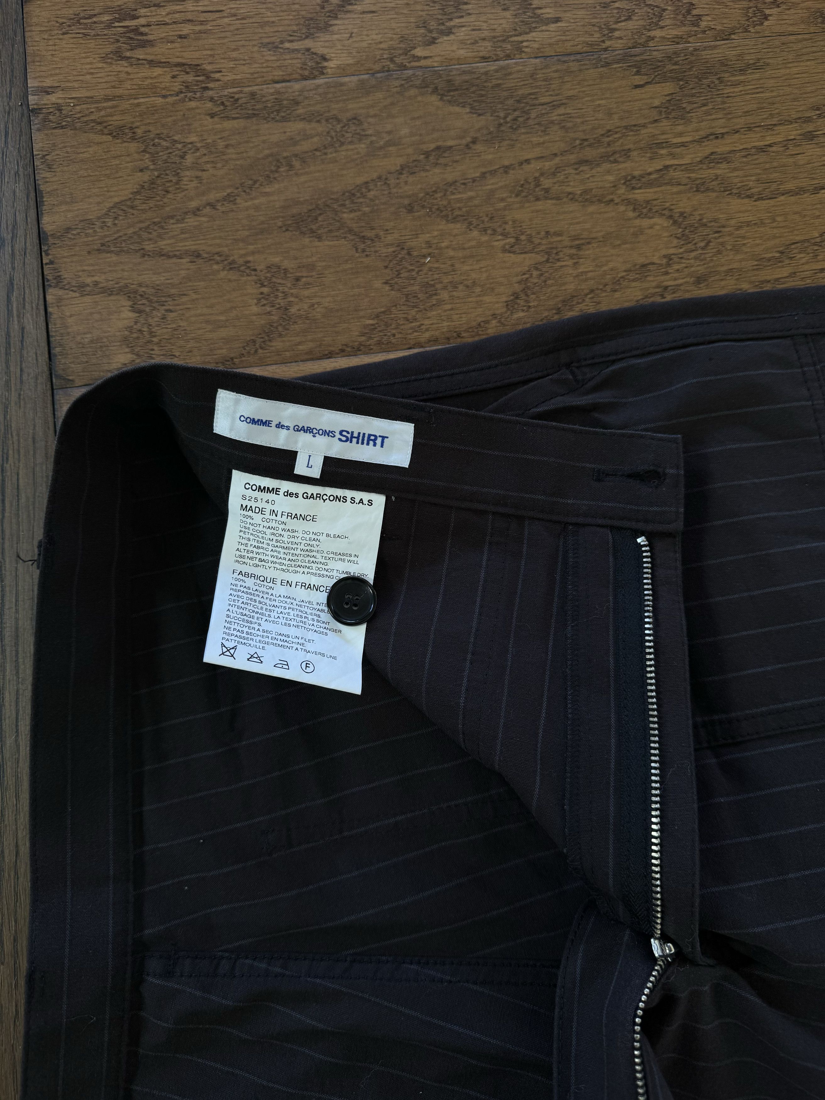 Comme des Garcons Comme des Garcons Pinstripes Pants Size US 32 / EU 48 - 4 Thumbnail