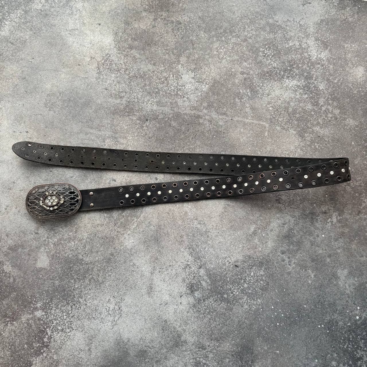 Hysteric Glamour Amazing Vintage Faded Leather Y2K Grunge Leather Belt Size ONE SIZE - 7 Thumbnail